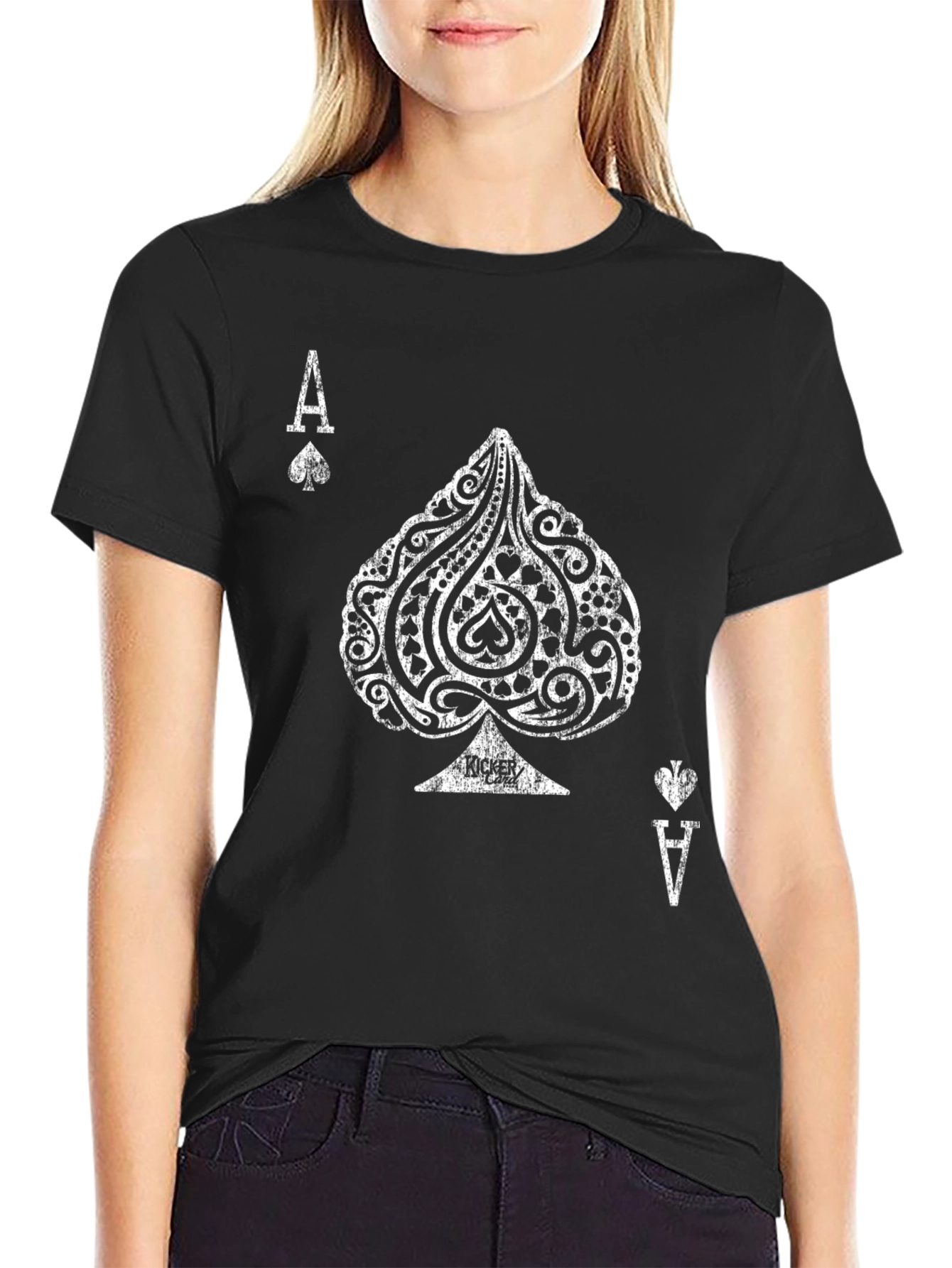 Ace of Spades Graphic T-Shirt - Black