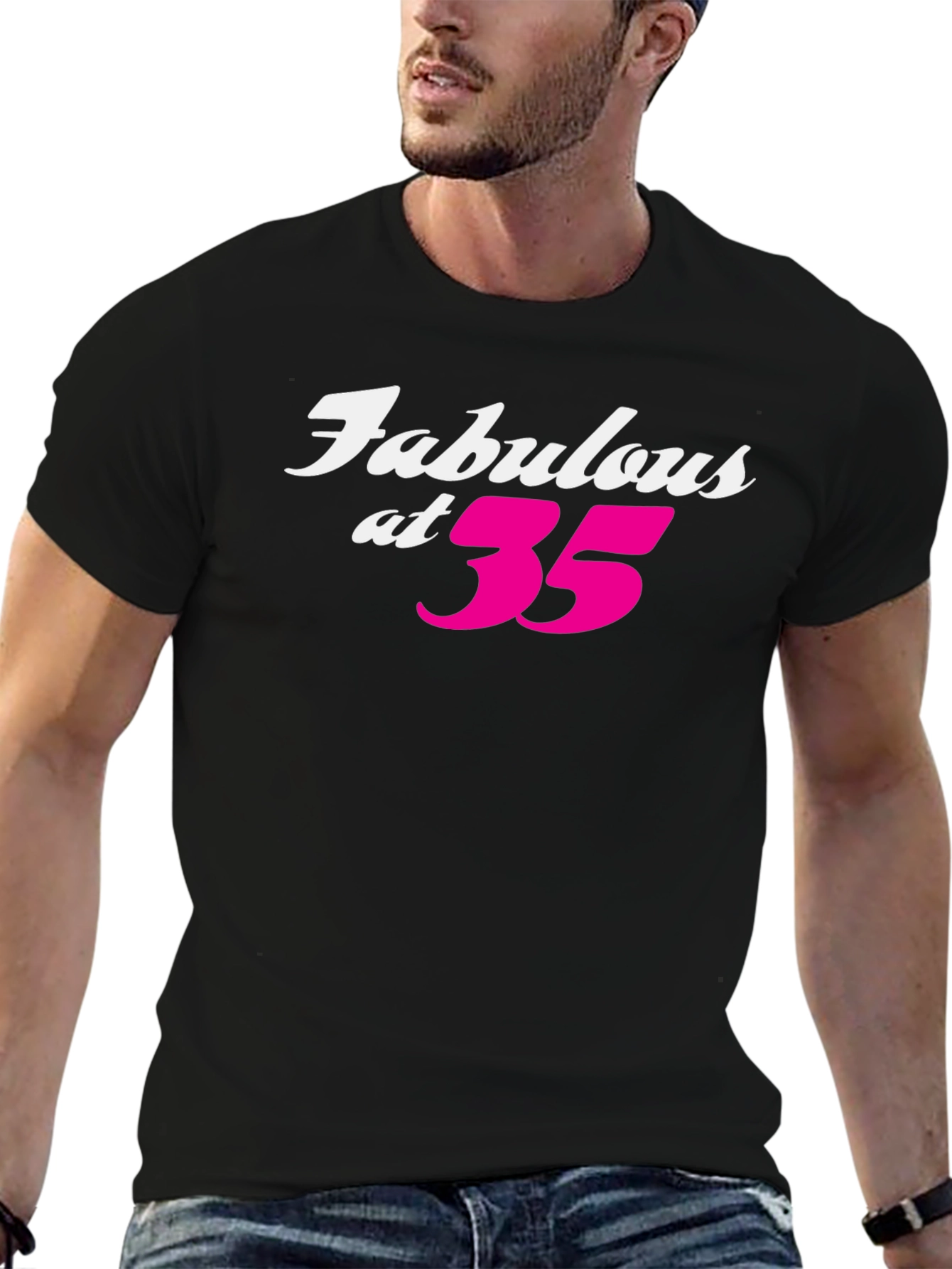 Fabulous at 35 Black T-Shirt