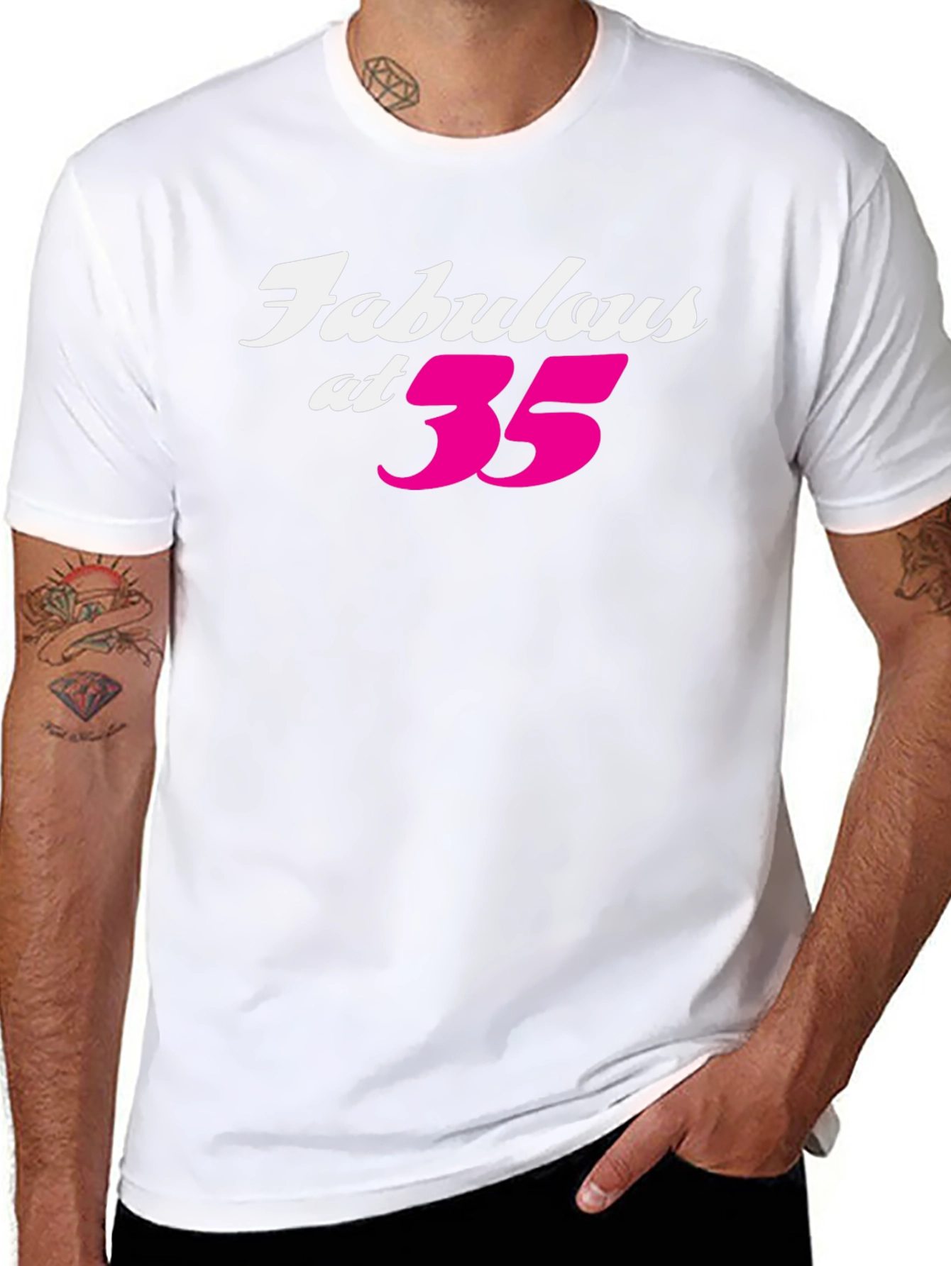 Fabulous at 35 Black T-Shirt