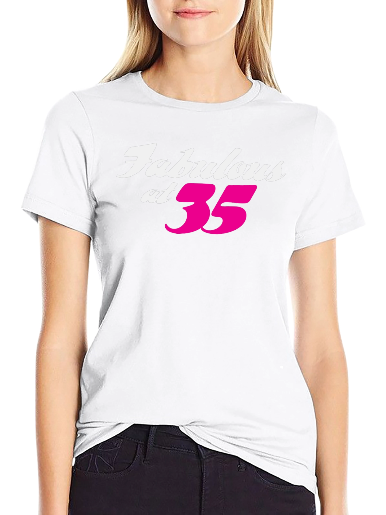 Fabulous at 35 Black T-Shirt