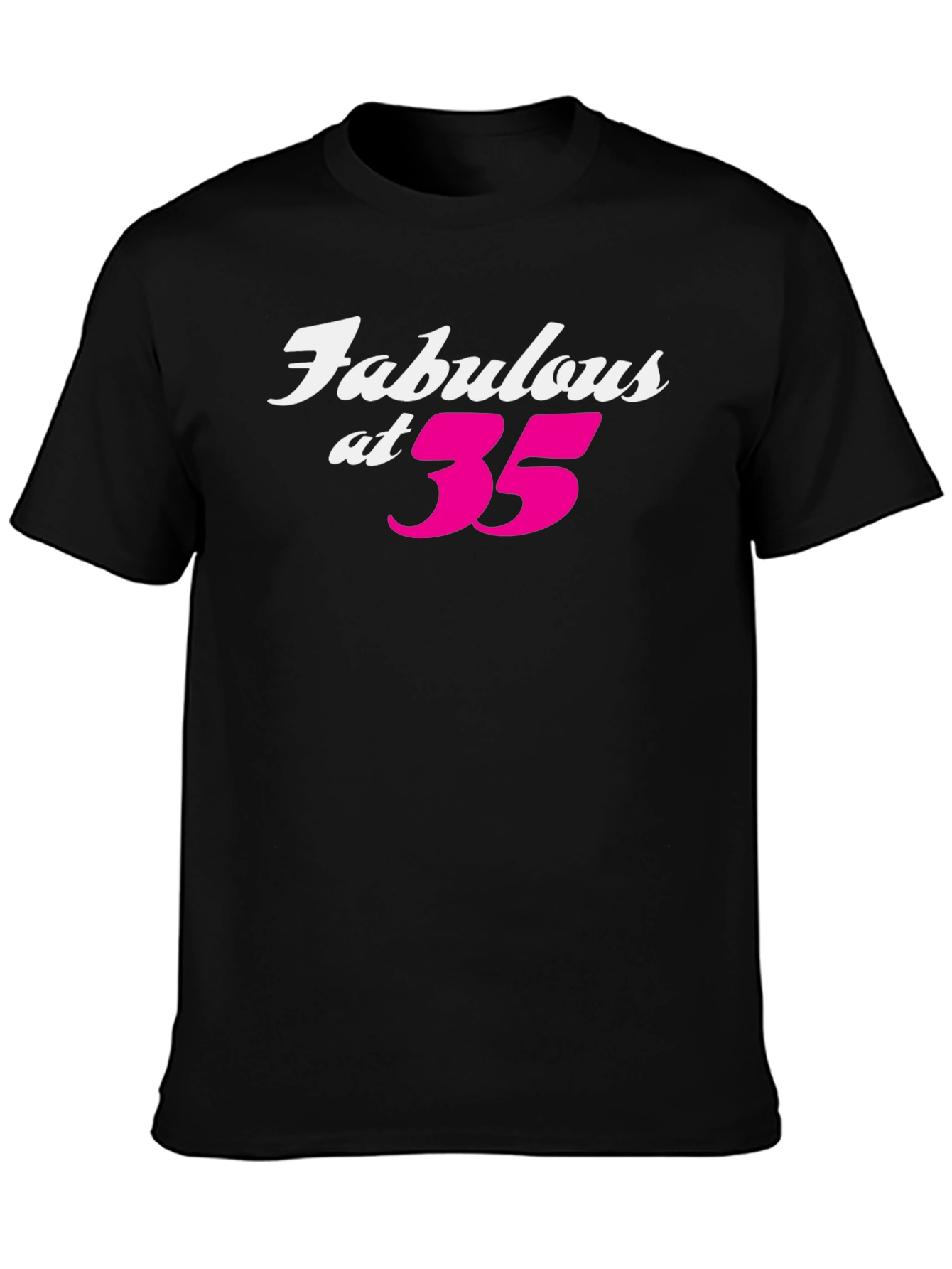 Fabulous at 35 Black T-Shirt