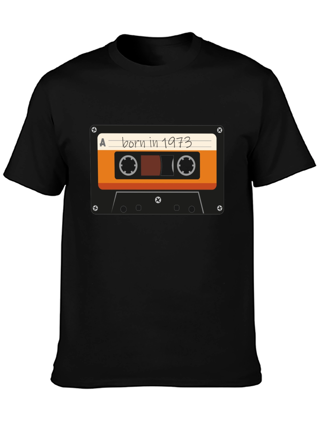 Born in 1973 Cassette Tape Graphic T-Shirt