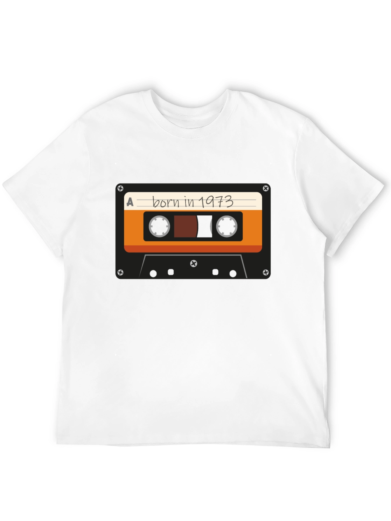 Born in 1973 Cassette Tape Graphic T-Shirt