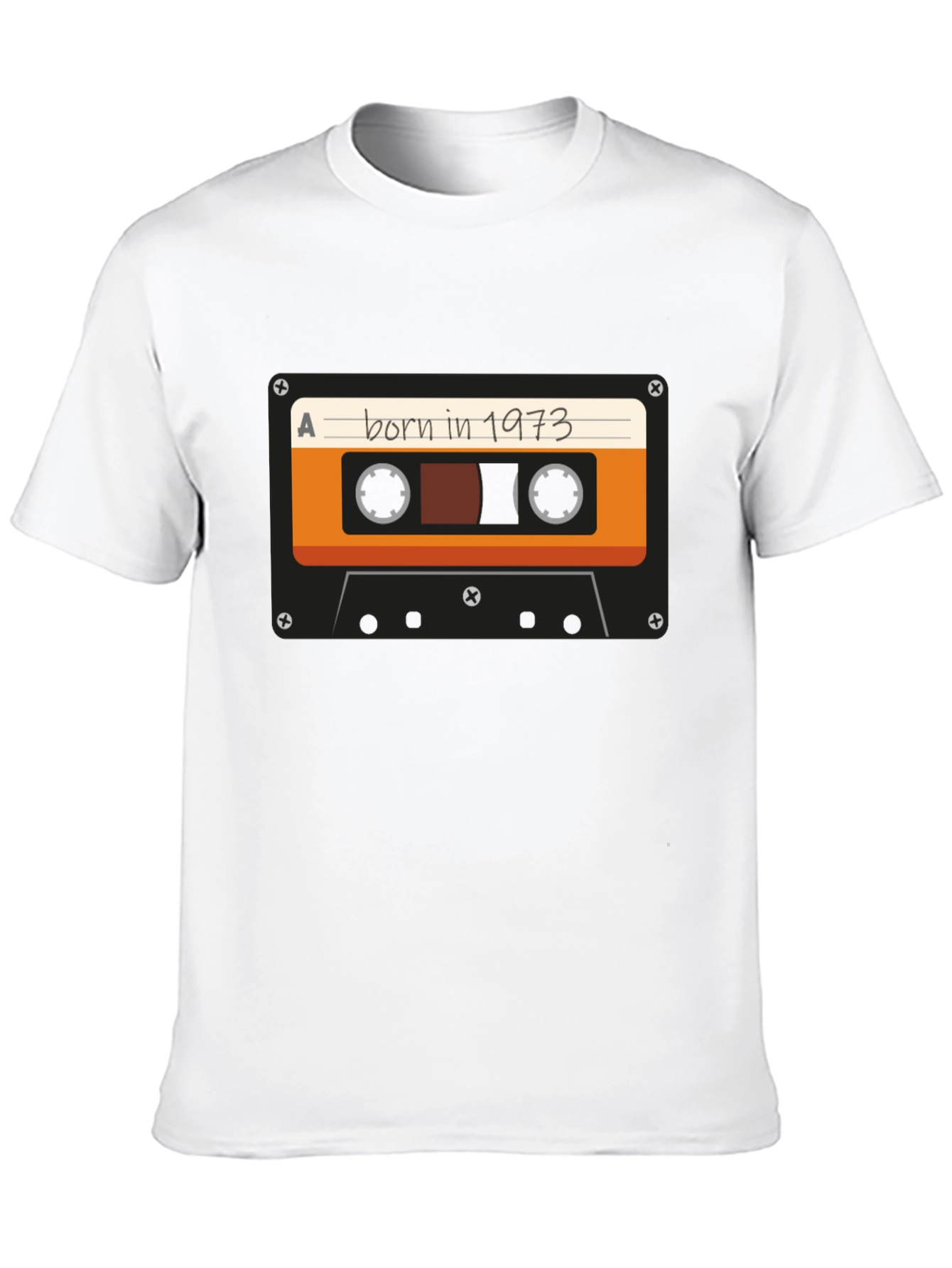 Born in 1973 Cassette Tape Graphic T-Shirt