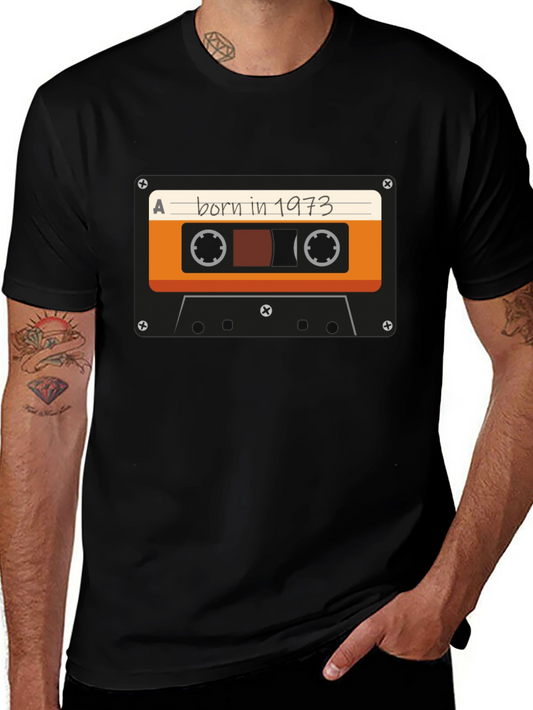 Born in 1973 Cassette Tape Graphic T-Shirt