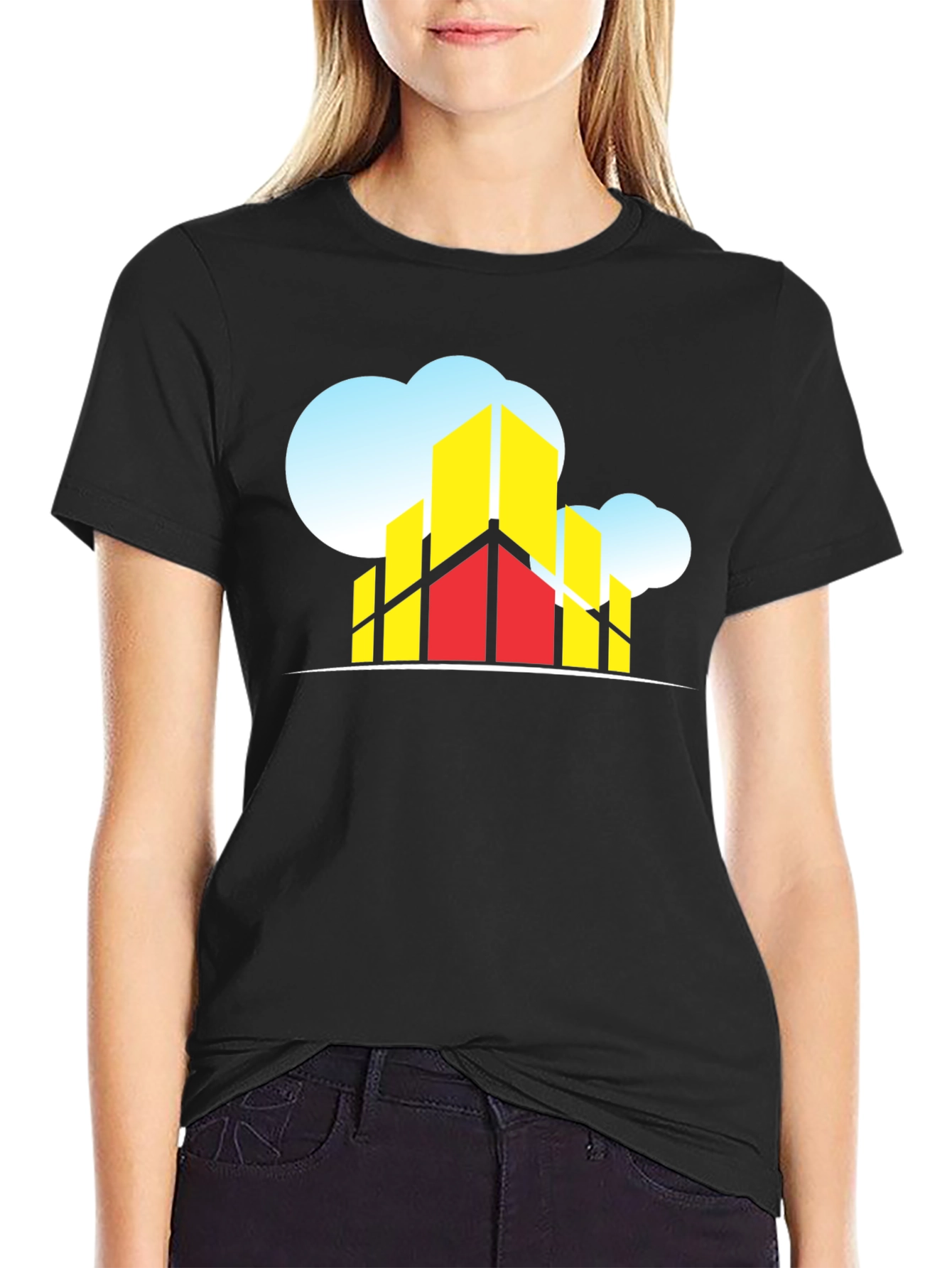 Modern Cityscape Graphic Tee - Urban Style