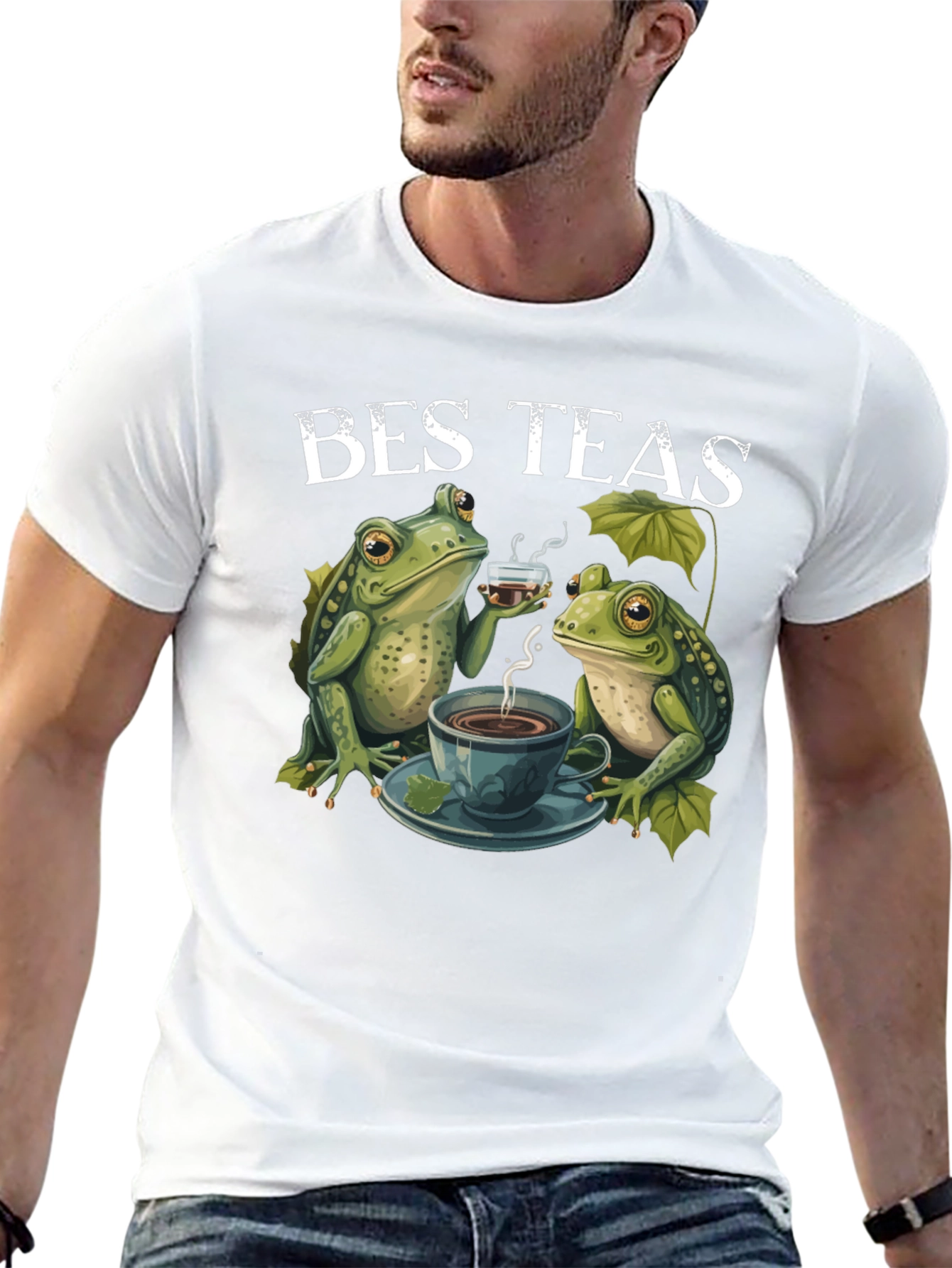 Bes Teas Frog T-Shirt - Quirky Tea Lovers Tee