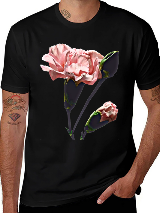 Floral Print T-Shirt - Stylish & Comfortable