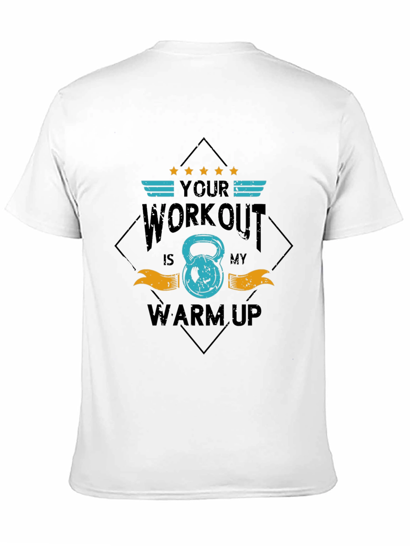 Workout Warm Up Graphic Tee | Black