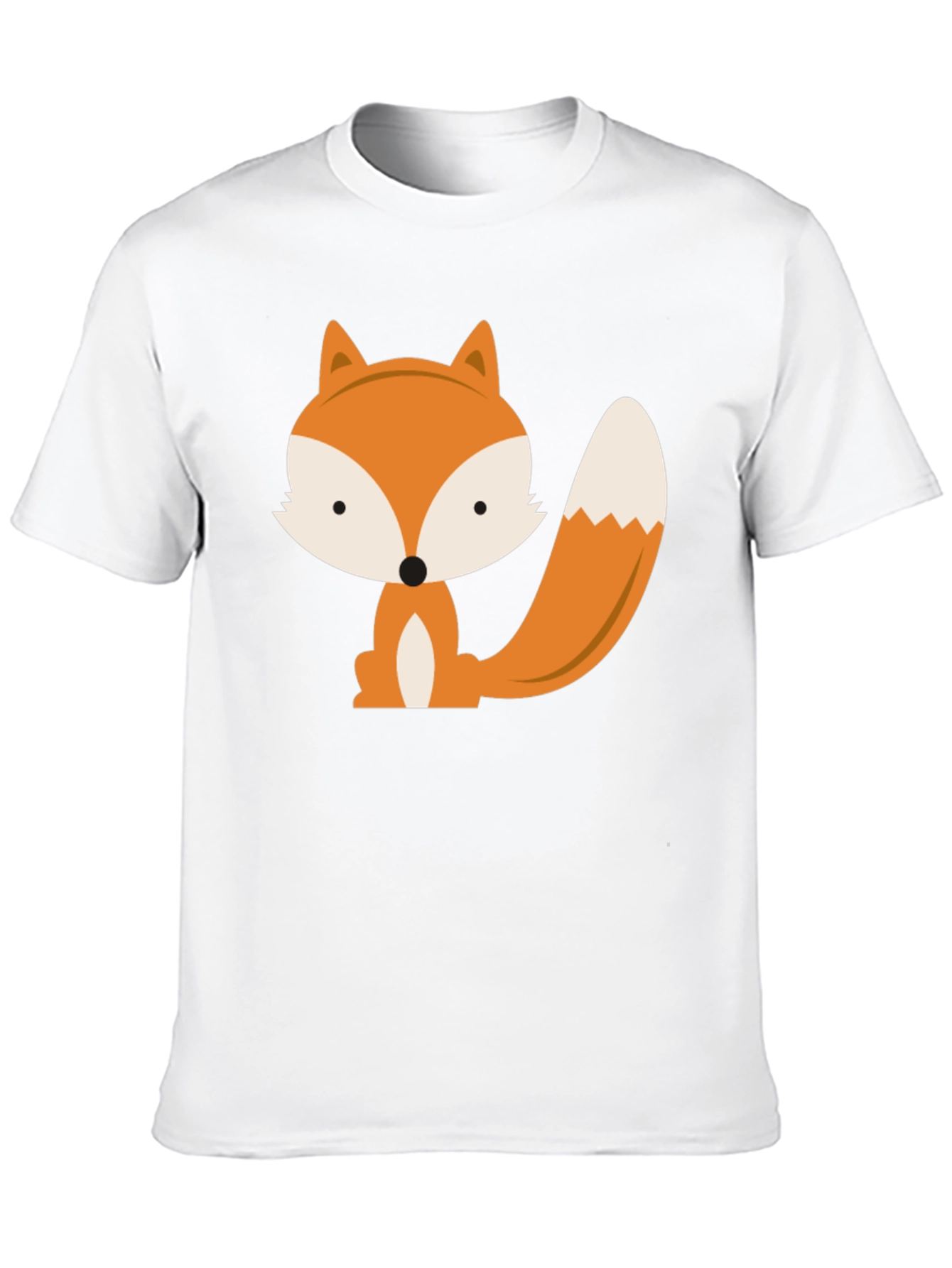 Cute Fox Graphic Tee - Black Unisex T-Shirt