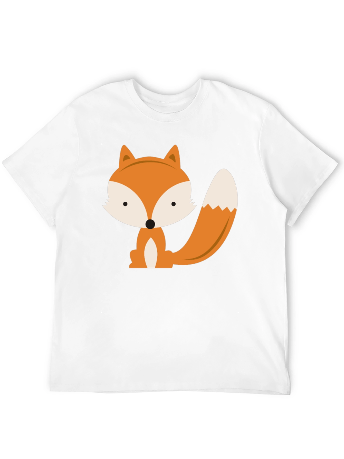 Cute Fox Graphic Tee - Black Unisex T-Shirt