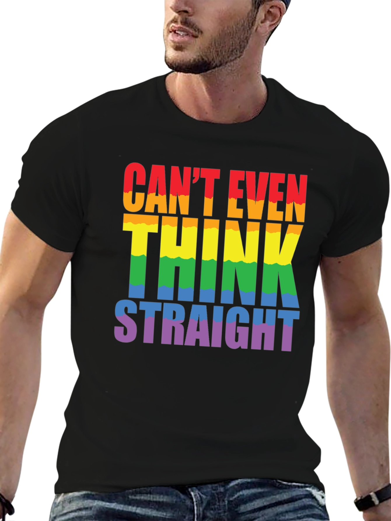 Cant Even Think Straight LGBTQ+ Pride T-Shirt