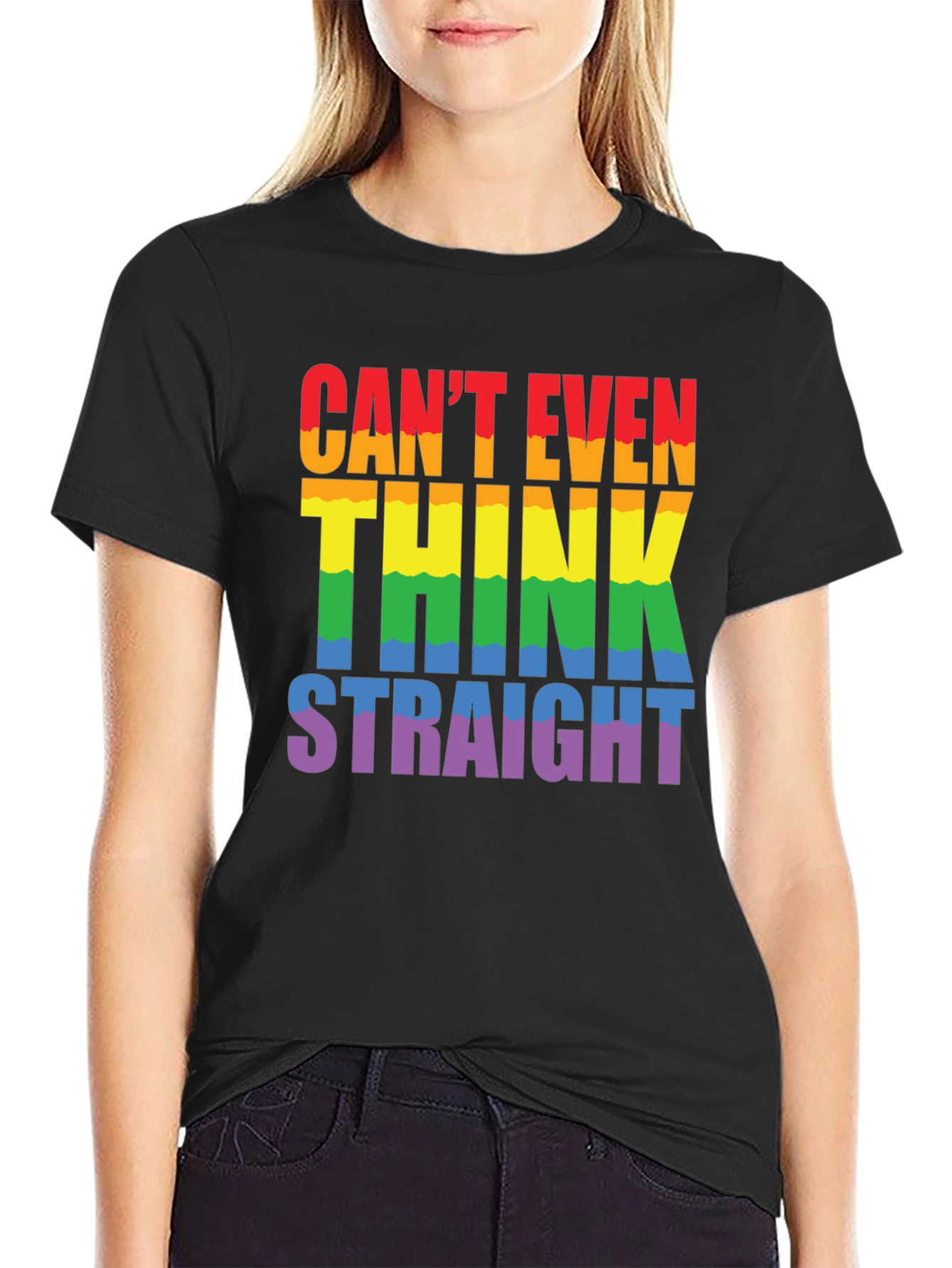 Cant Even Think Straight LGBTQ+ Pride T-Shirt