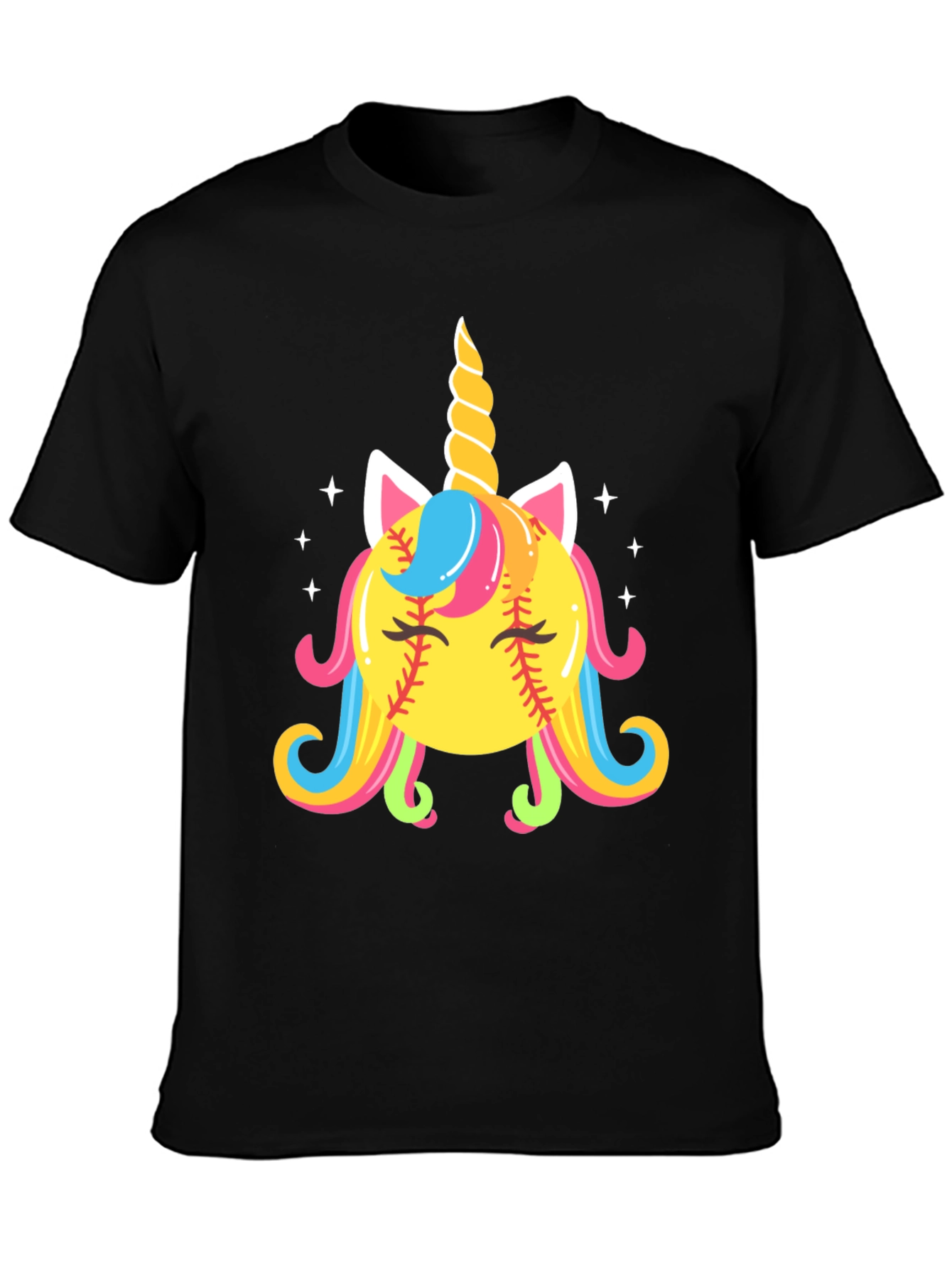Unicorn Softball Graphic Tee