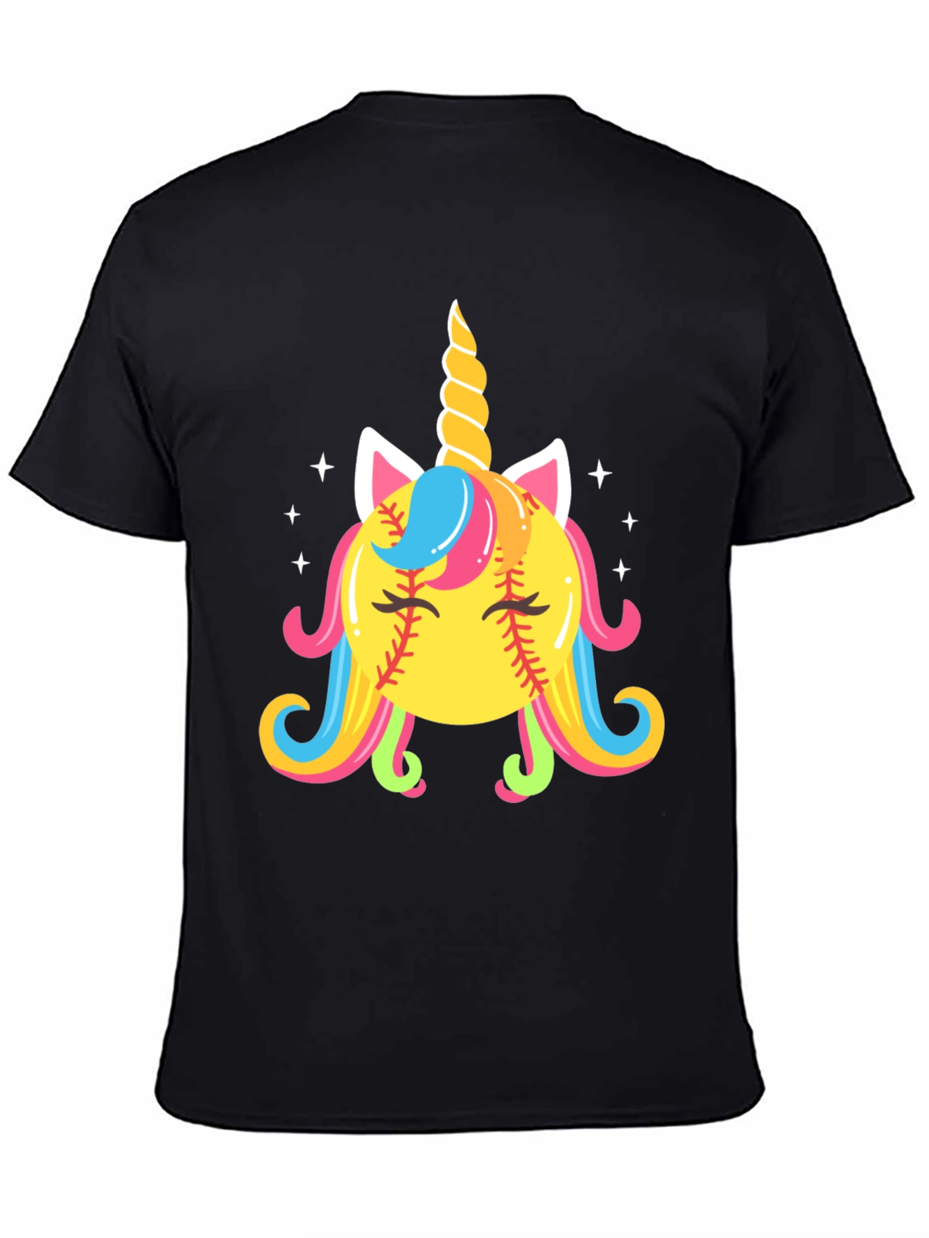 Unicorn Softball Graphic Tee