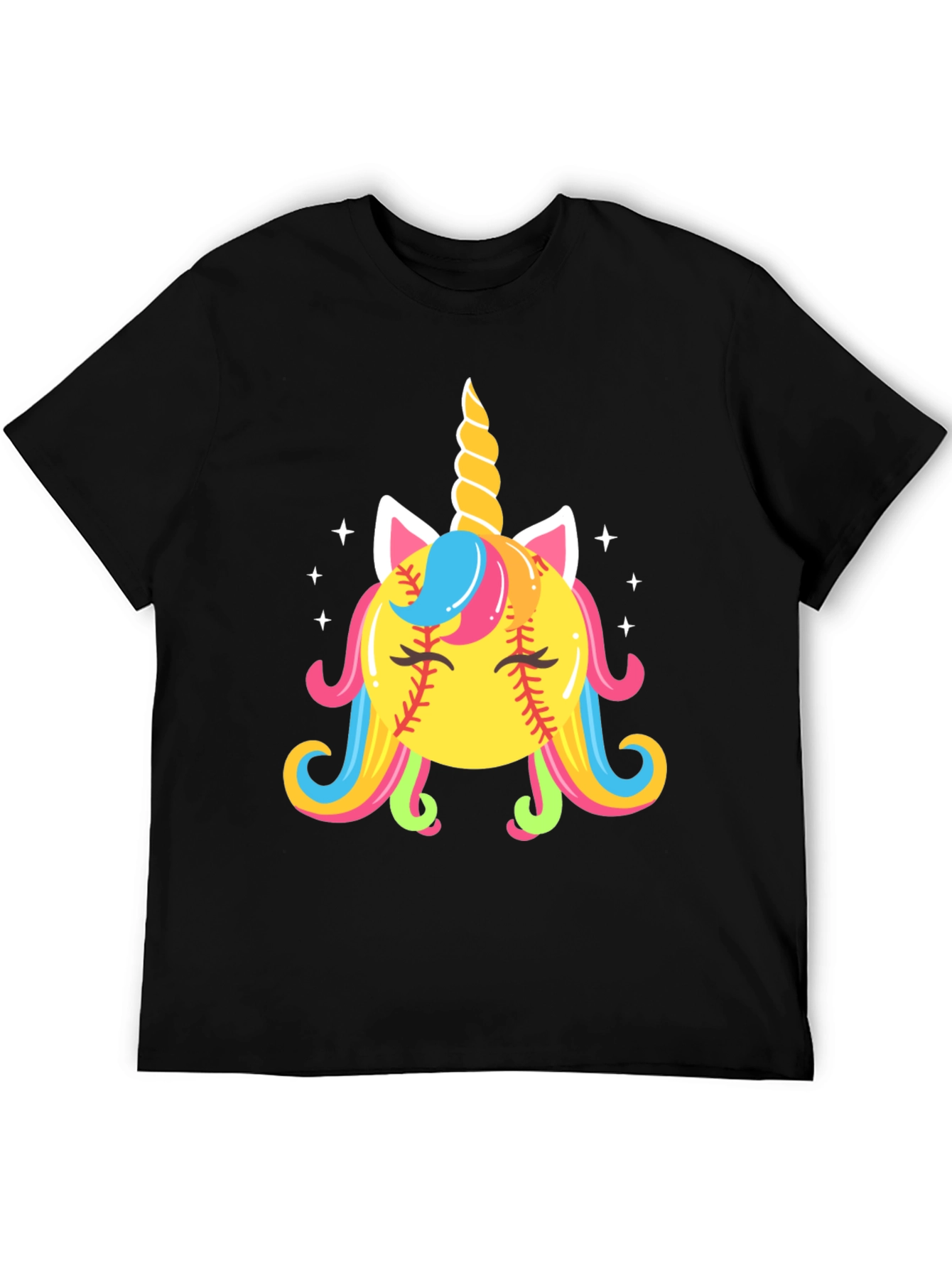 Unicorn Softball Graphic Tee