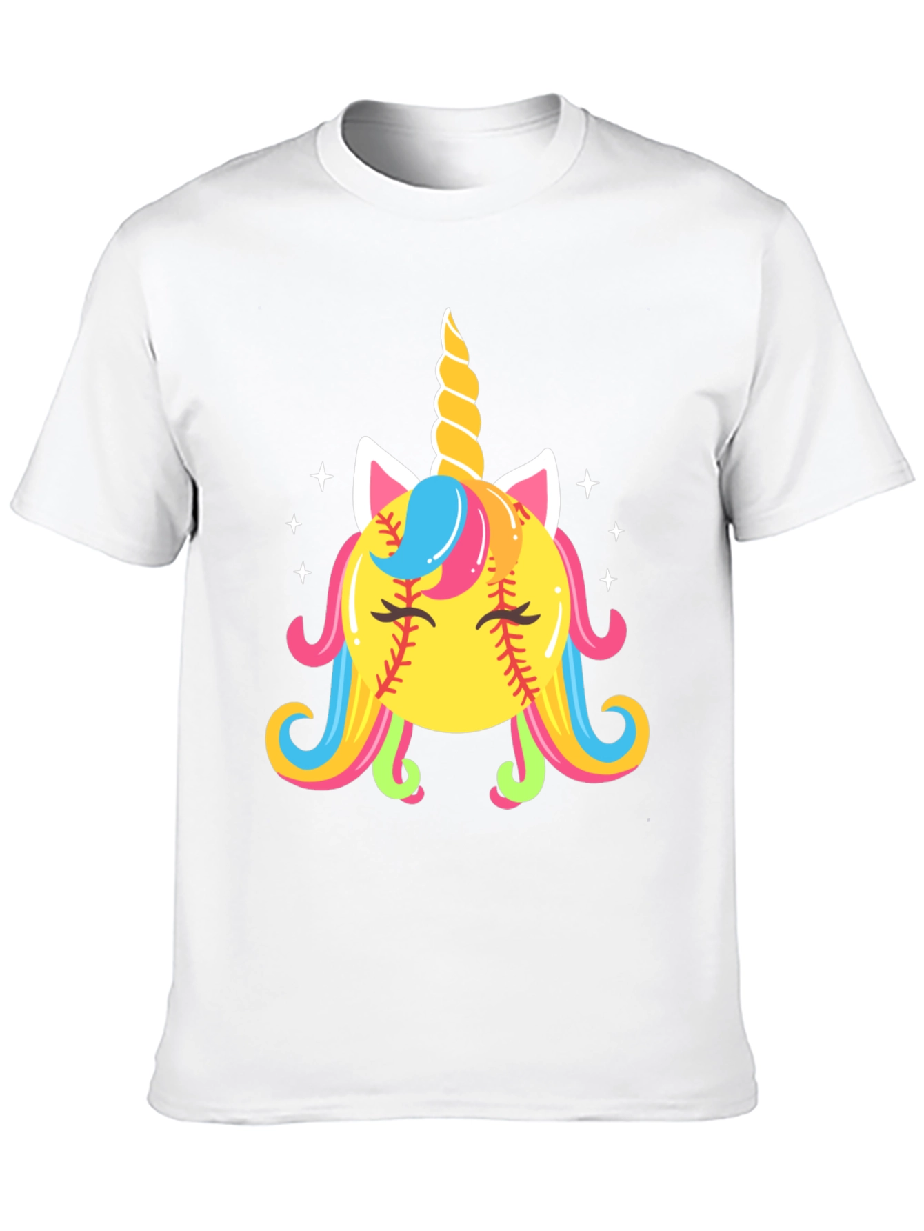 Unicorn Softball Graphic Tee