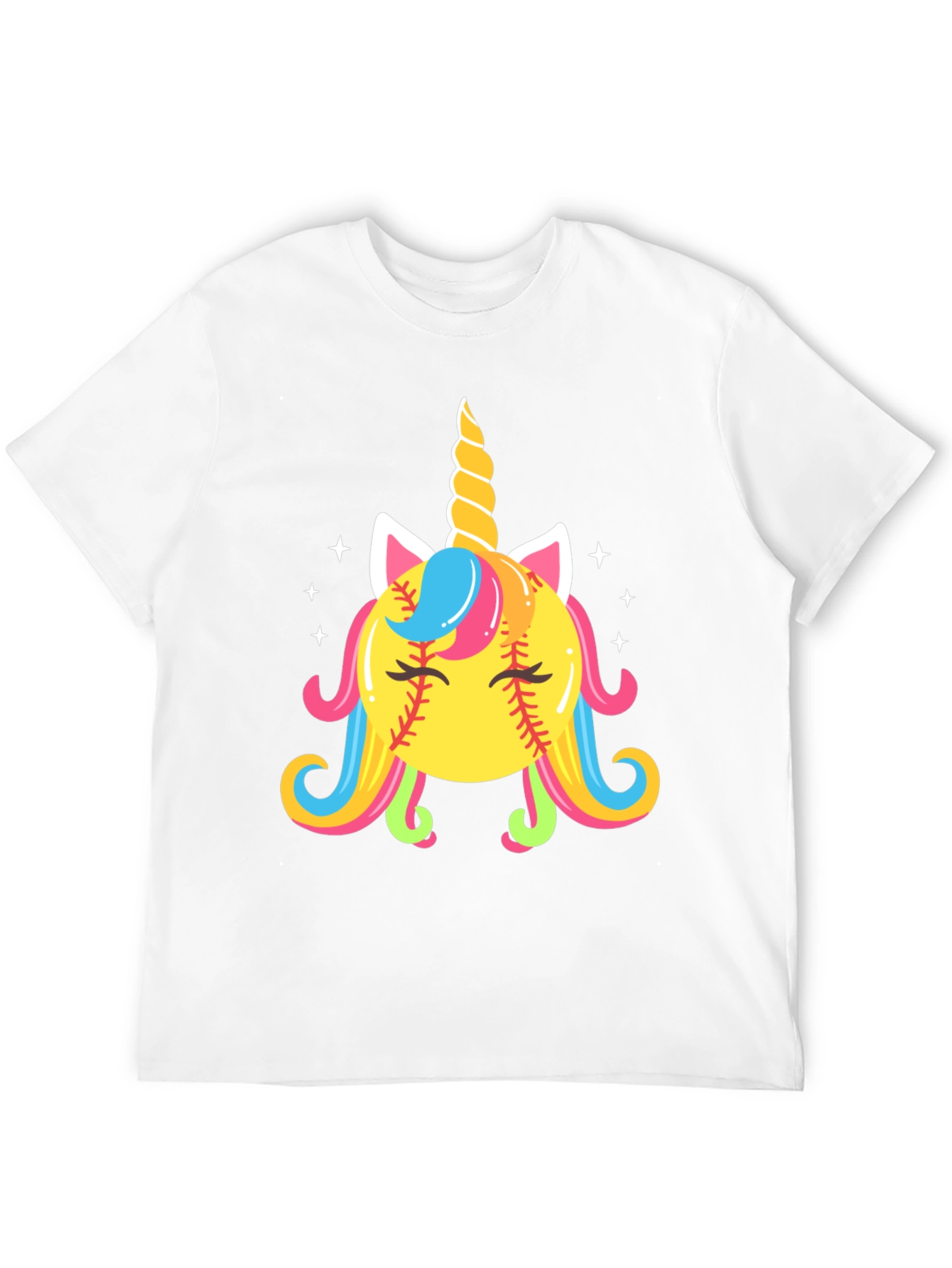 Unicorn Softball Graphic Tee