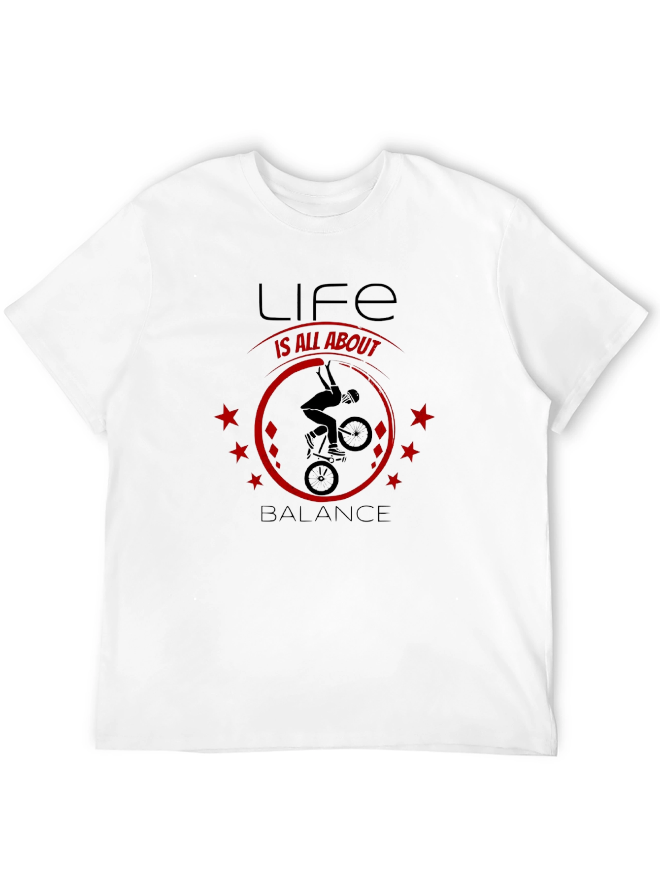Life Is All About Balance T-Shirt - BMX Design