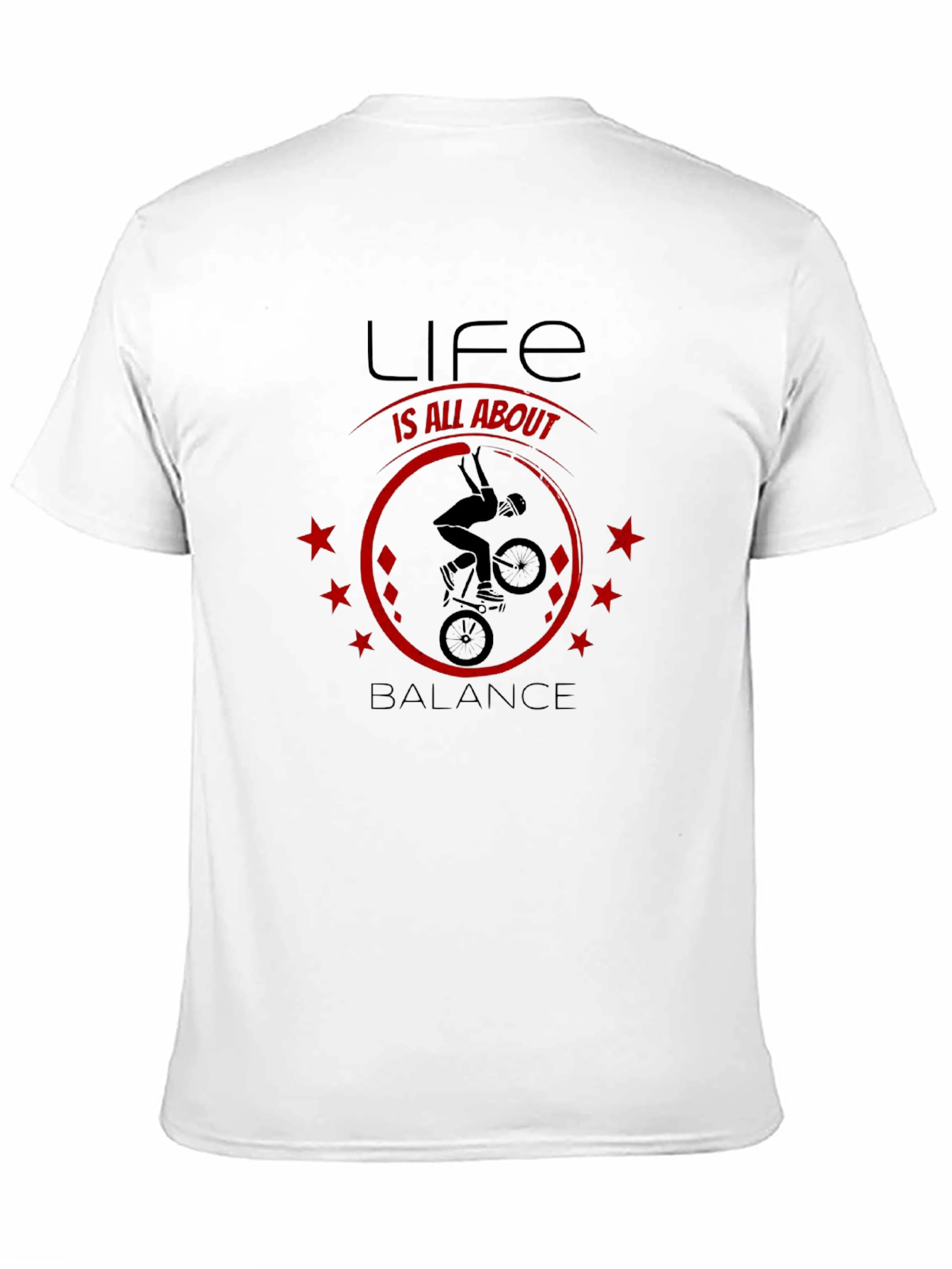 Life Is All About Balance T-Shirt - BMX Design