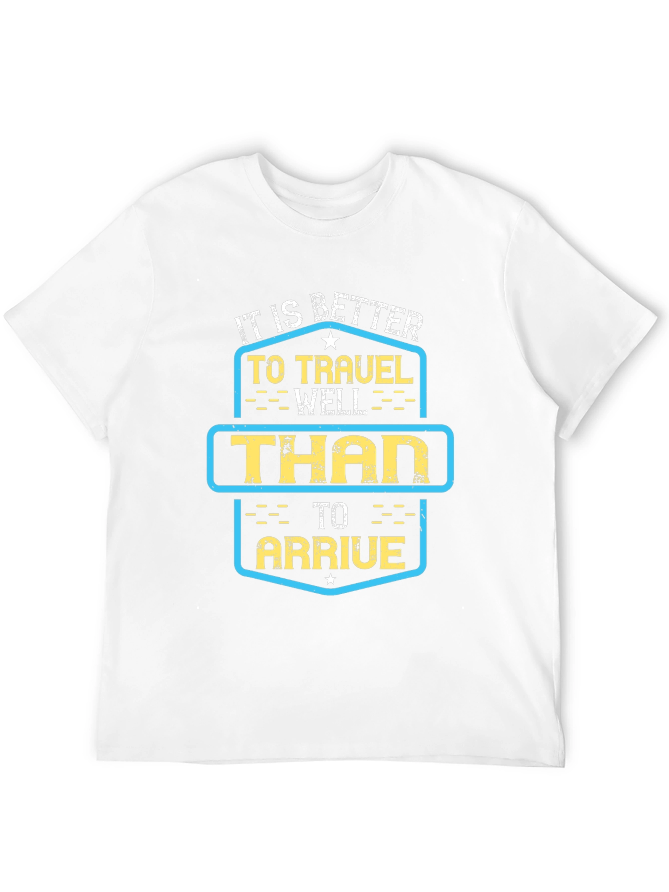 Travel Well Graphic Tee - Black Cotton T-Shirt