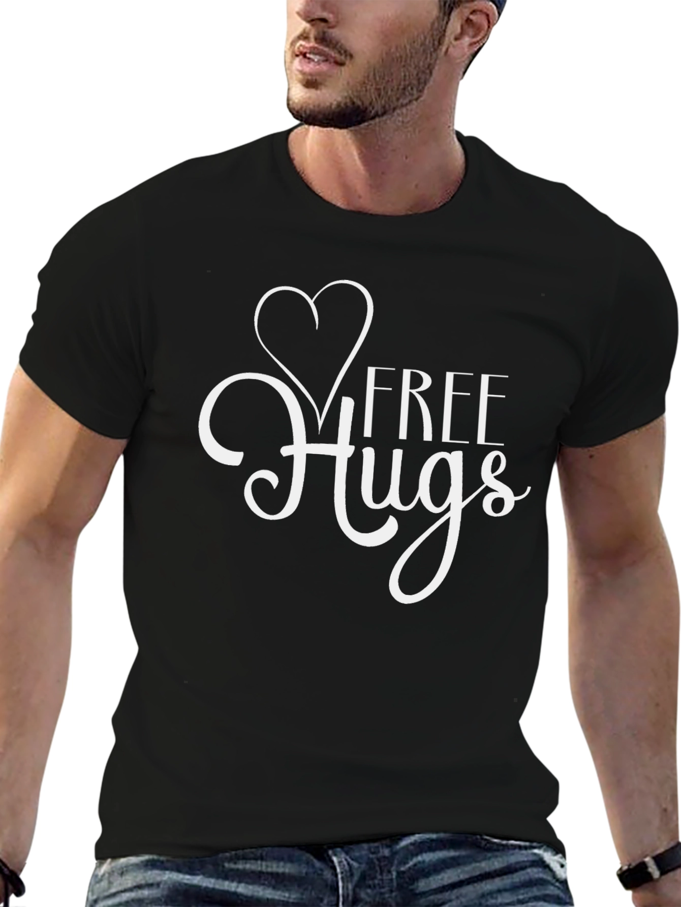Free Hugs Graphic T-Shirt - Soft Cotton Tee