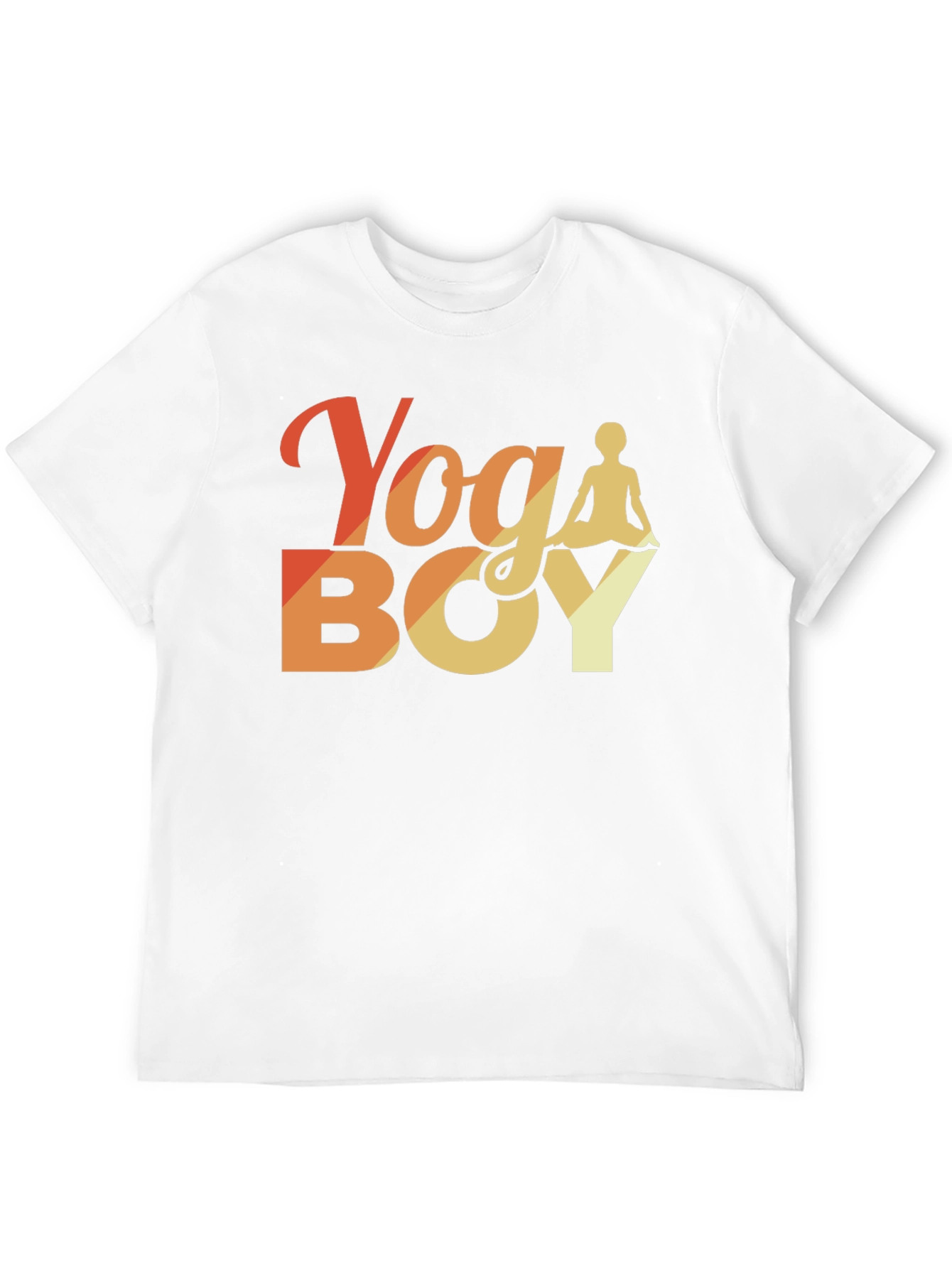 Yoga Boy Graphic Tee - Black Cotton T-Shirt