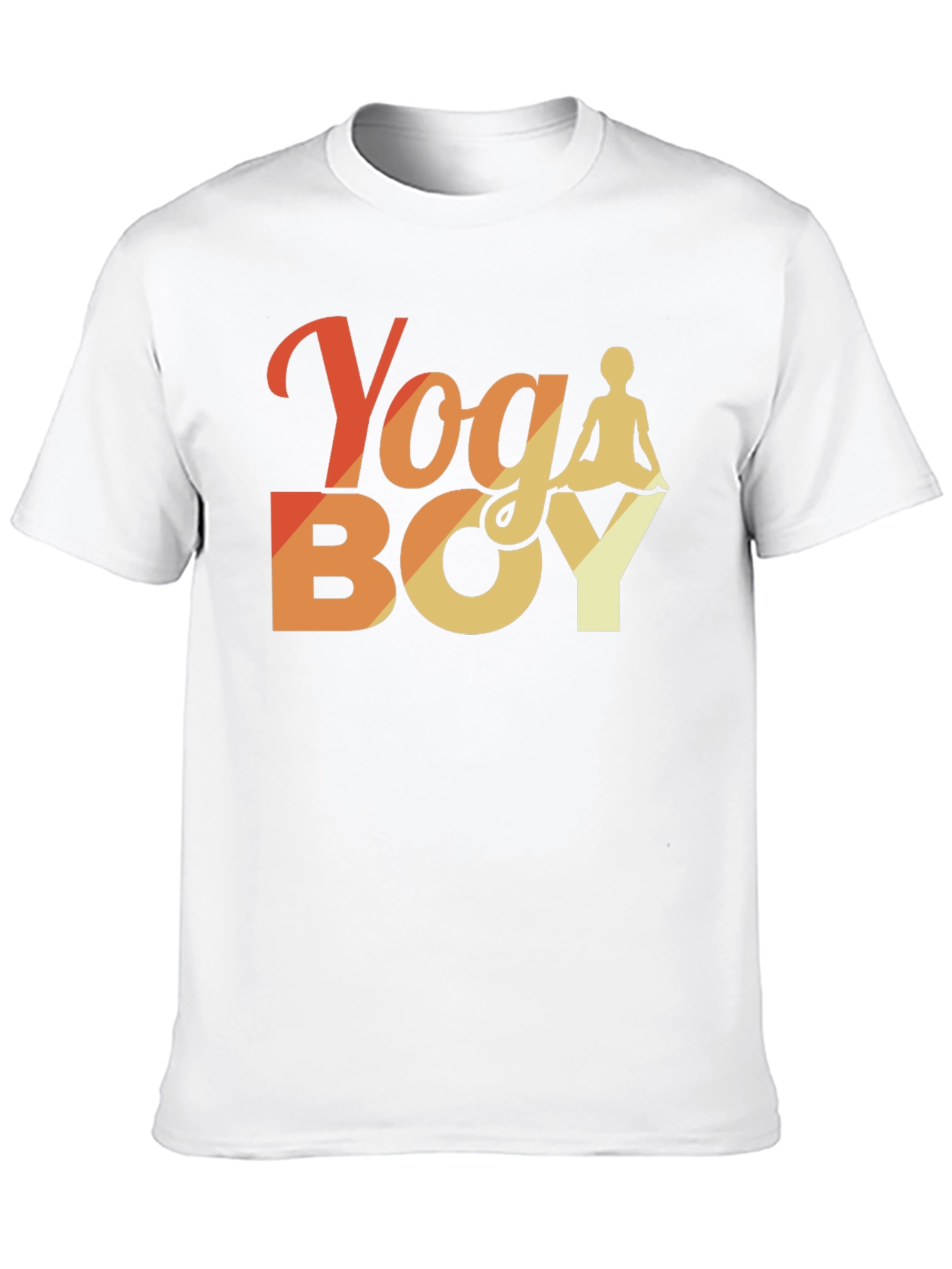 Yoga Boy Graphic Tee - Black Cotton T-Shirt