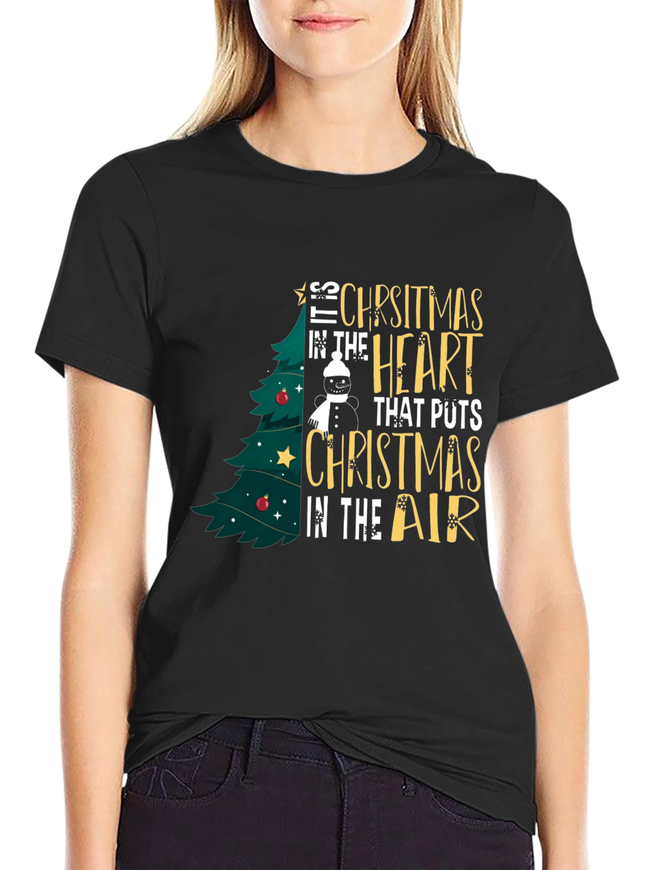 Christmas Heart T-Shirt - Holiday Spirit