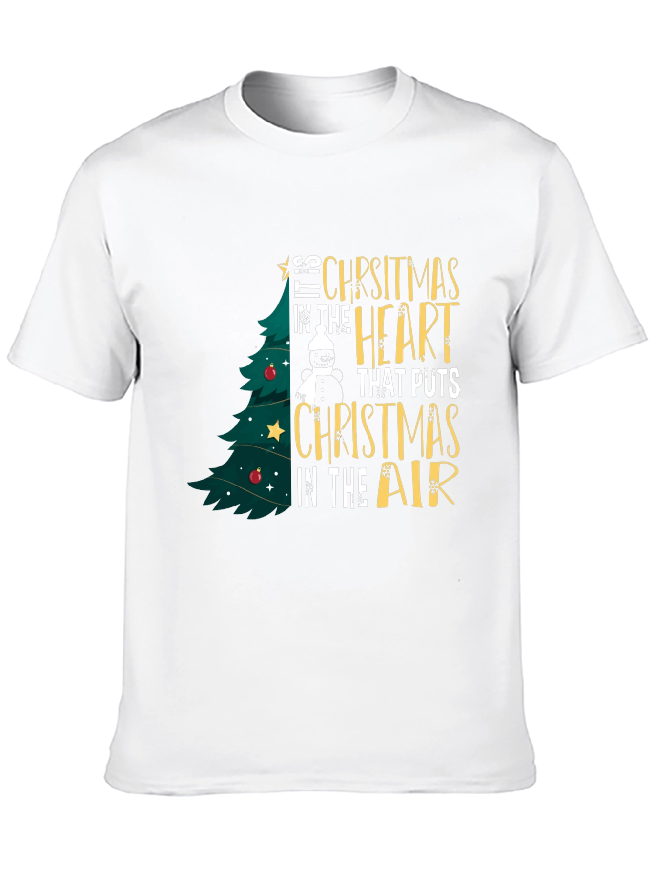 Christmas Heart T-Shirt - Holiday Spirit