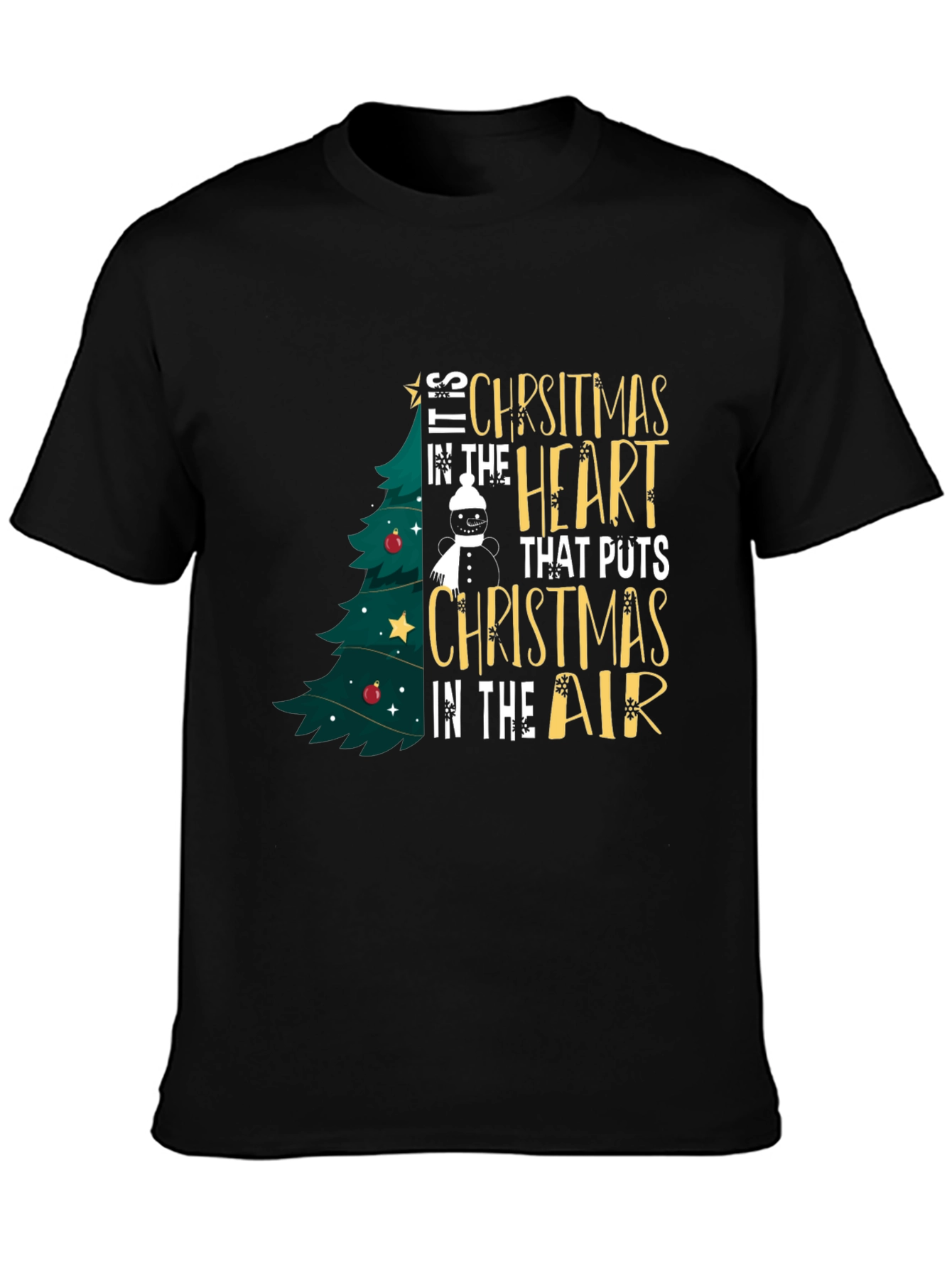 Christmas Heart T-Shirt - Holiday Spirit