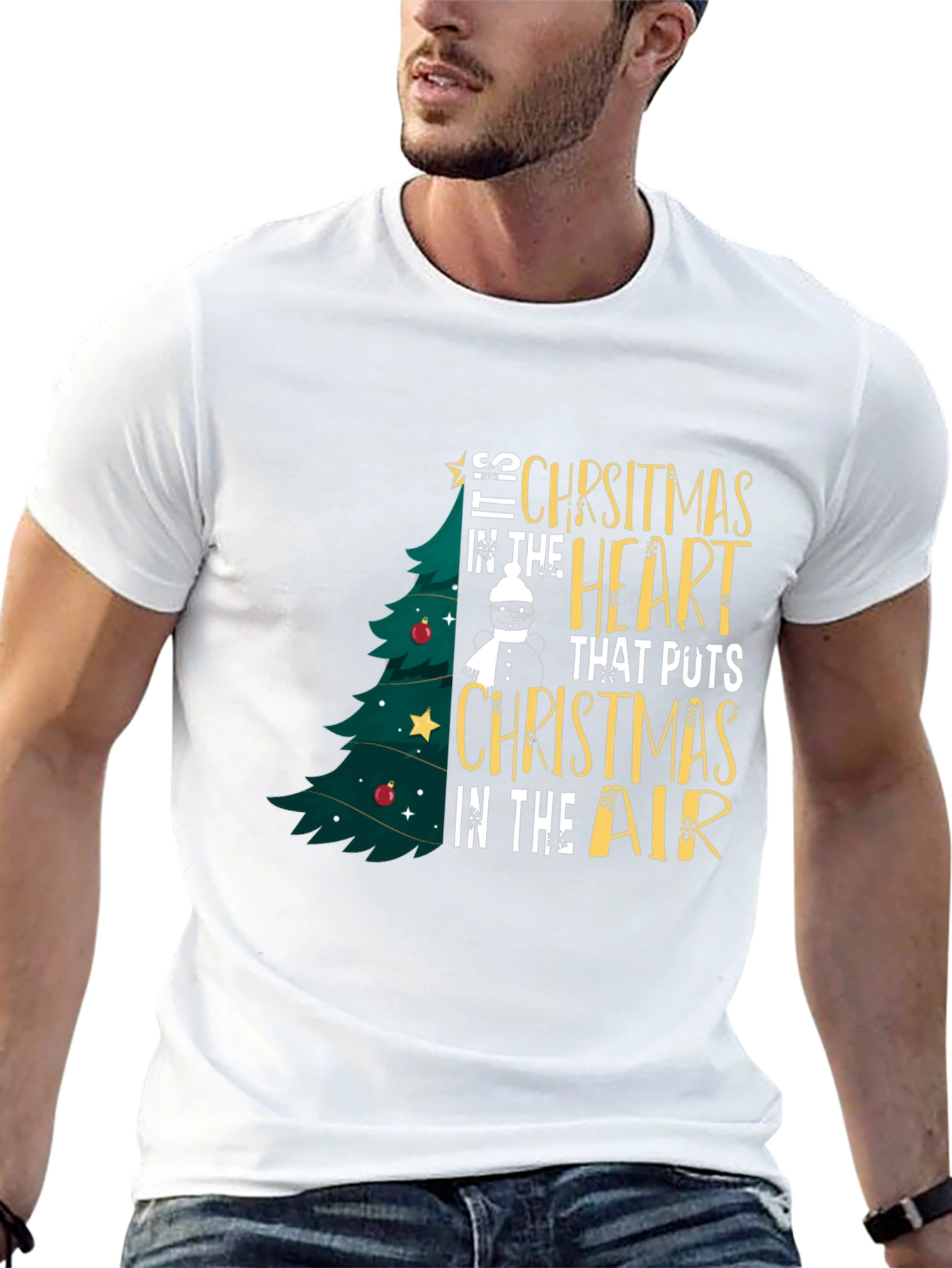 Christmas Heart T-Shirt - Holiday Spirit
