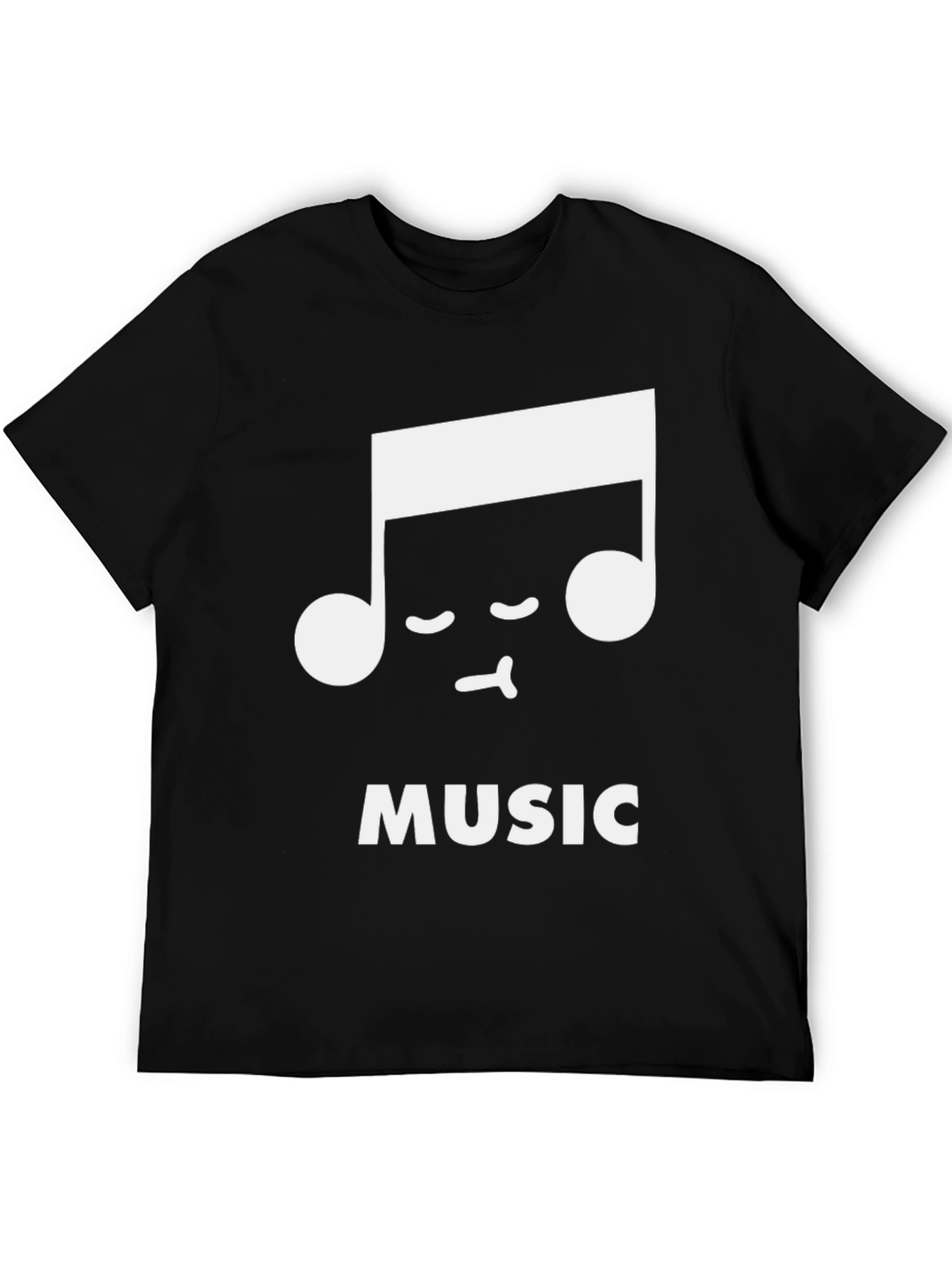 Music Note Graphic T-Shirt - Relaxed Fit