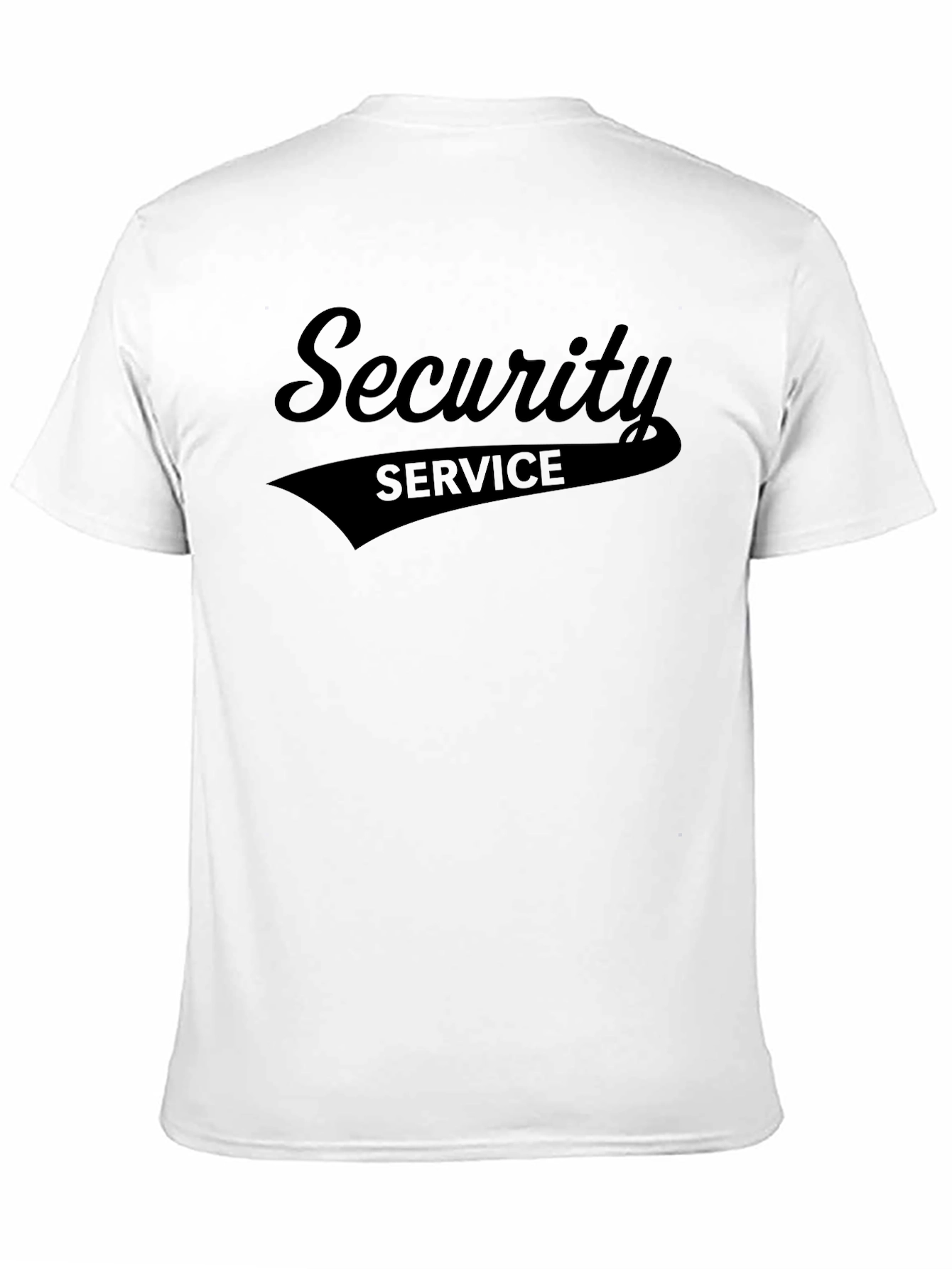 Security Service Crew Neck T-Shirt - Black