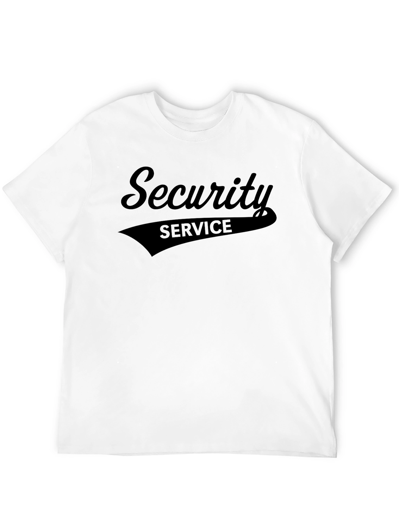 Security Service Crew Neck T-Shirt - Black