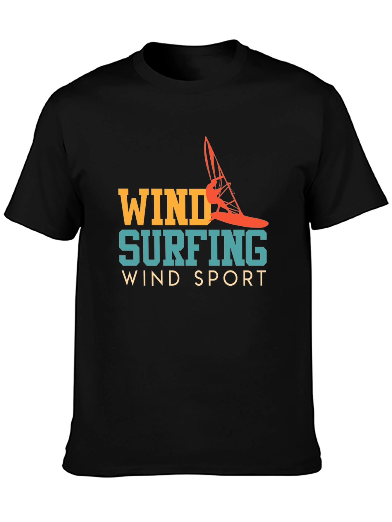 Windsurfing Graphic Tee - Sporty Casual Style