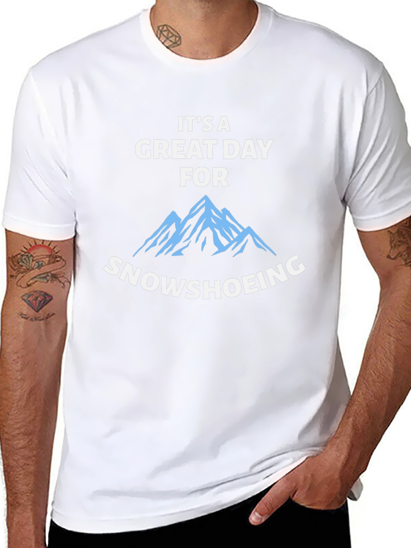Snowshoeing T-Shirt - Great Day for Adventure