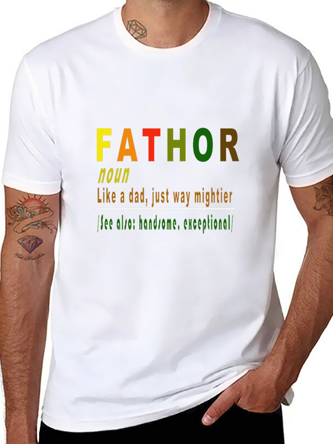 Fathor Definition T-Shirt - Mighty Dad Humor