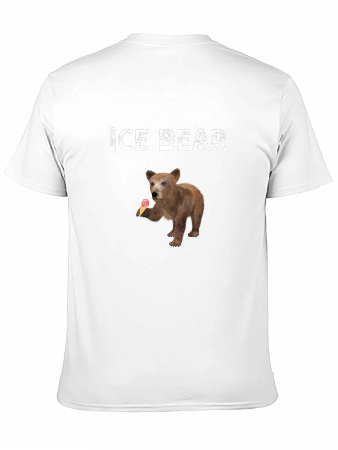 Ice Bear T-Shirt - Cute Bear with Ice Cream