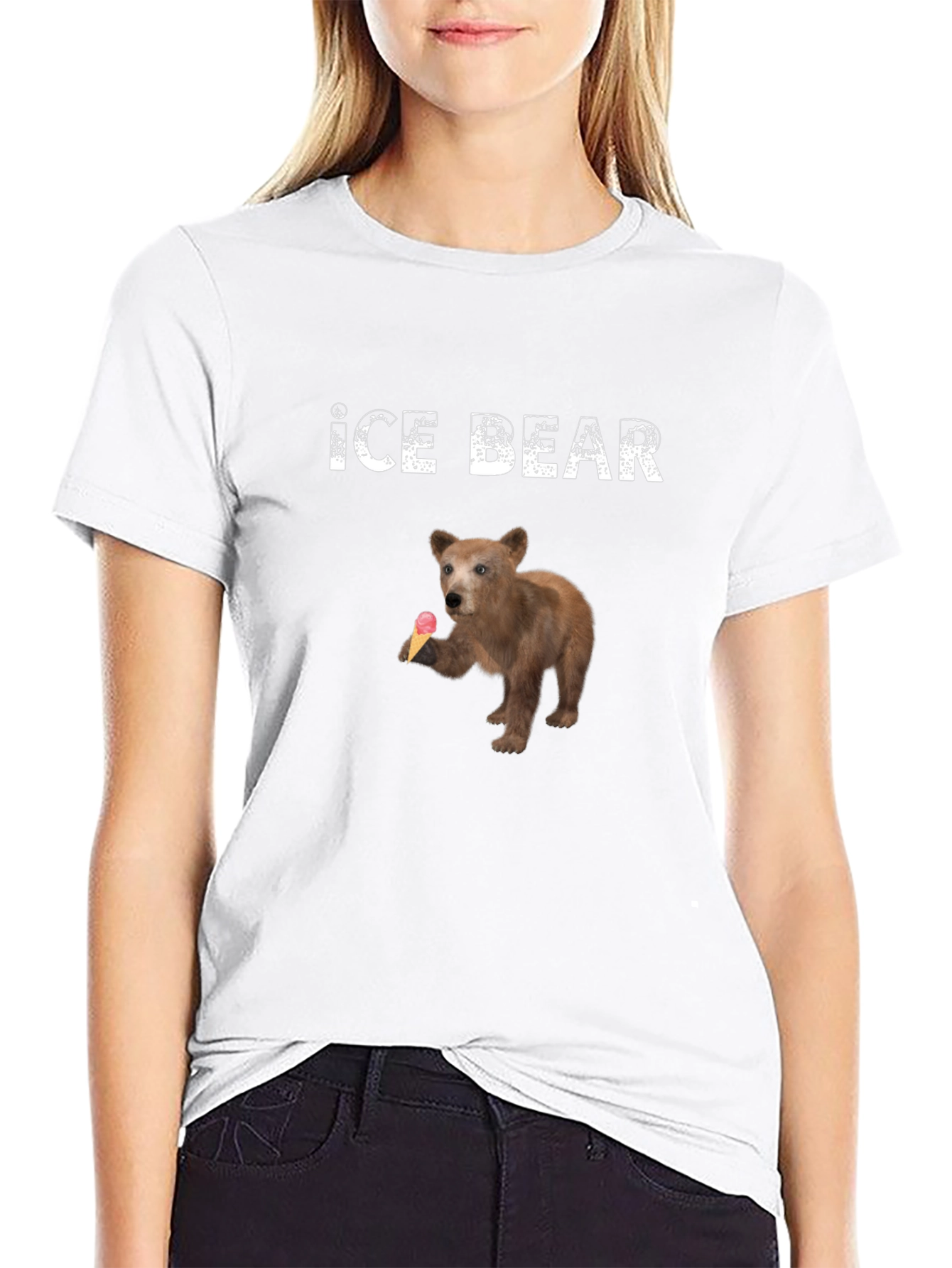 Ice Bear T-Shirt - Cute Bear with Ice Cream