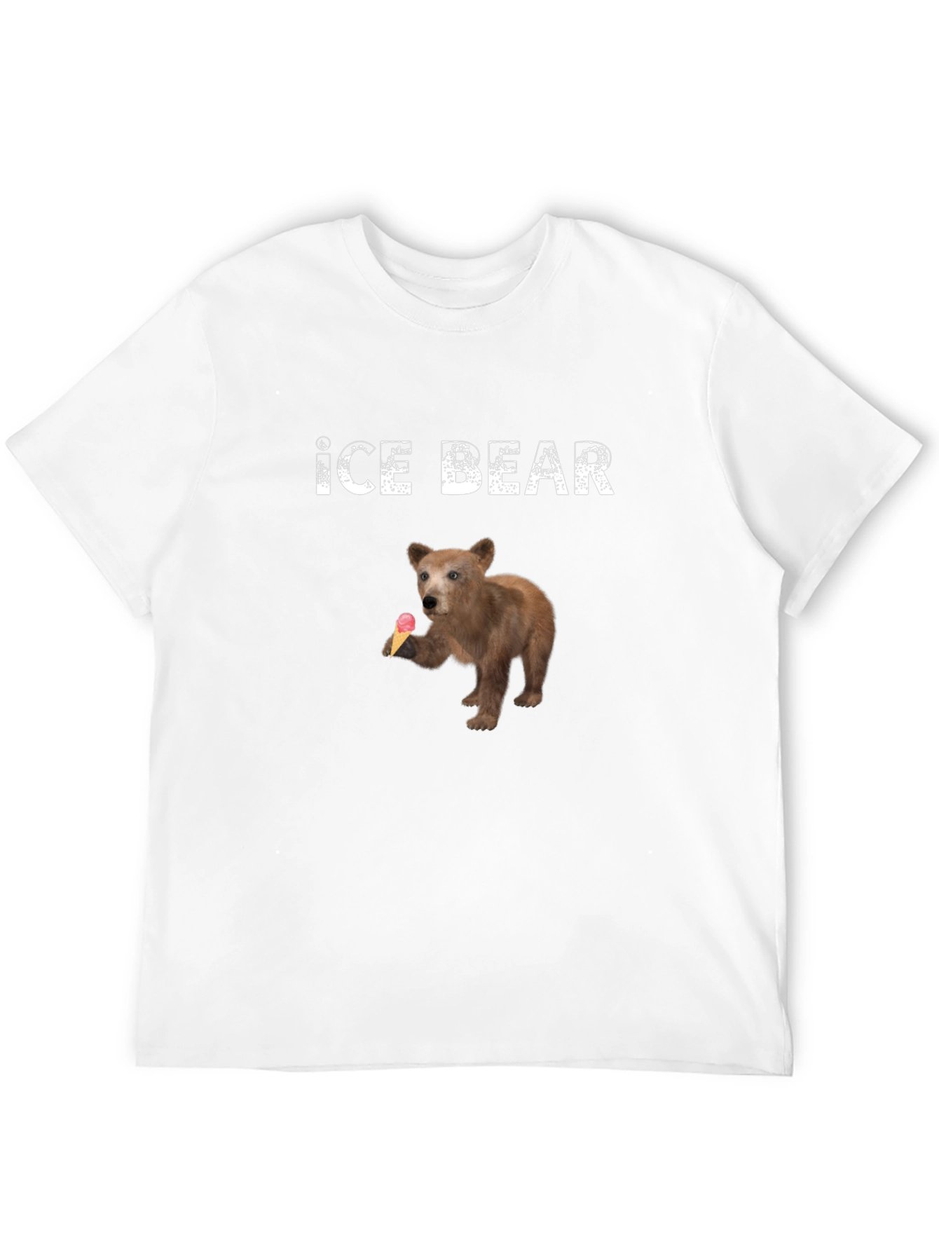Ice Bear T-Shirt - Cute Bear with Ice Cream