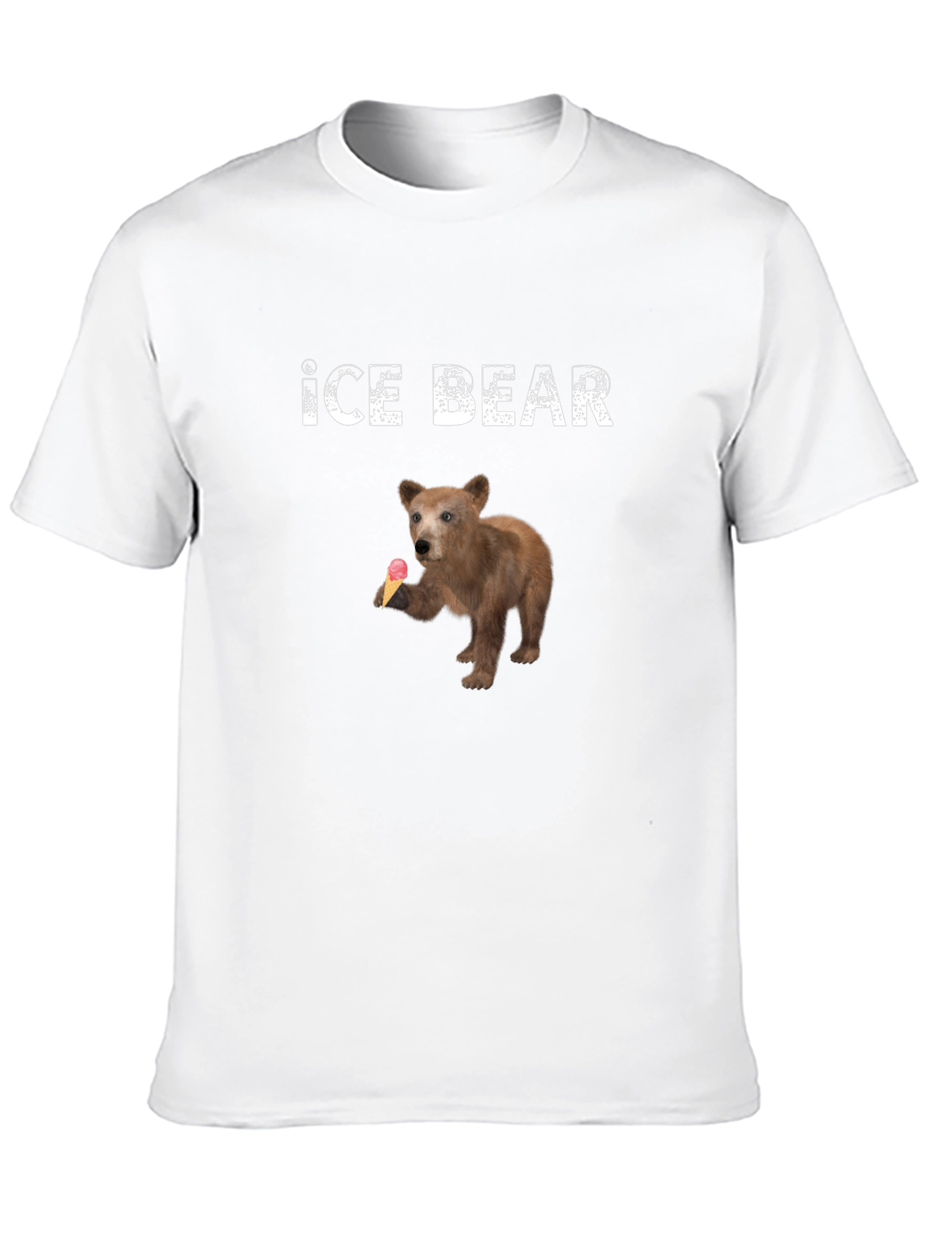 Ice Bear T-Shirt - Cute Bear with Ice Cream