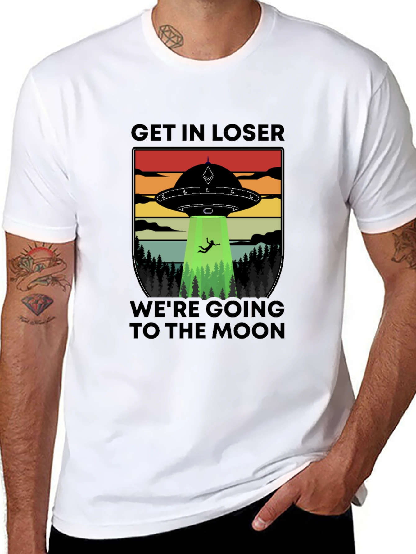 Get In Loser Were Going To The Moon T-Shirt
