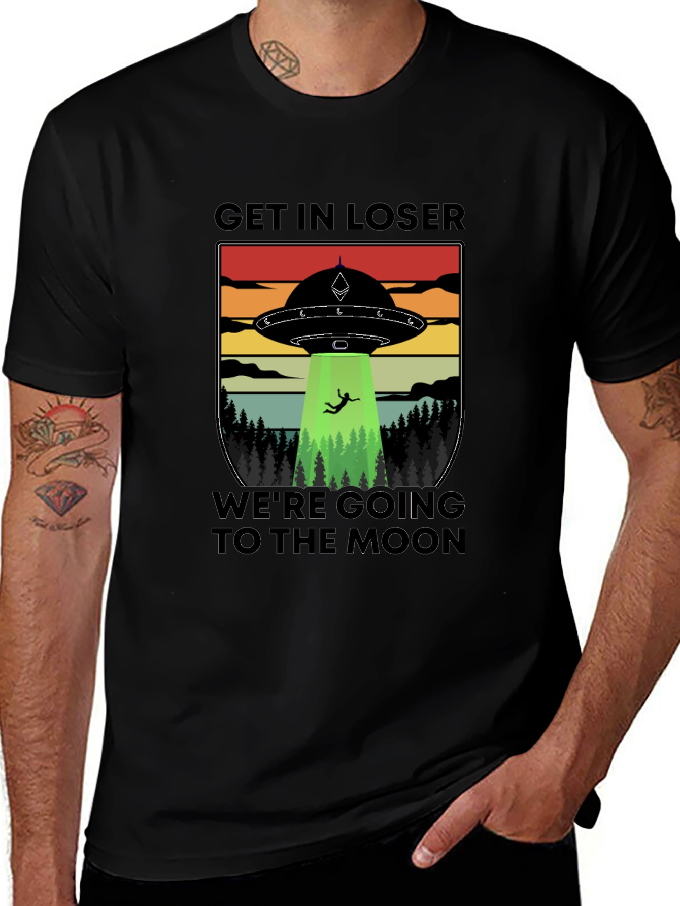 Get In Loser Were Going To The Moon T-Shirt