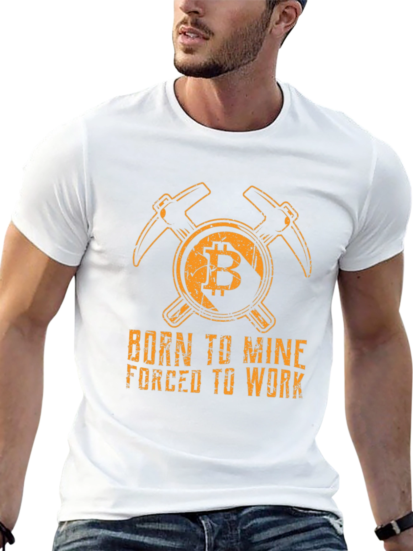 Born to Mine Bitcoin T-Shirt - Cryptocurrency Tee