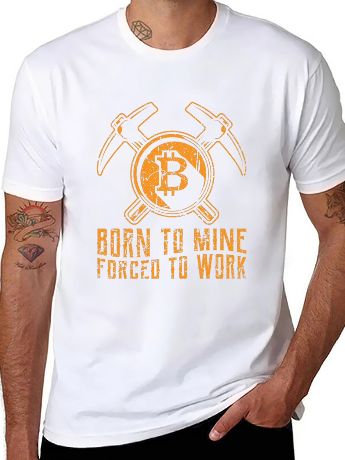 Born to Mine Bitcoin T-Shirt - Cryptocurrency Tee