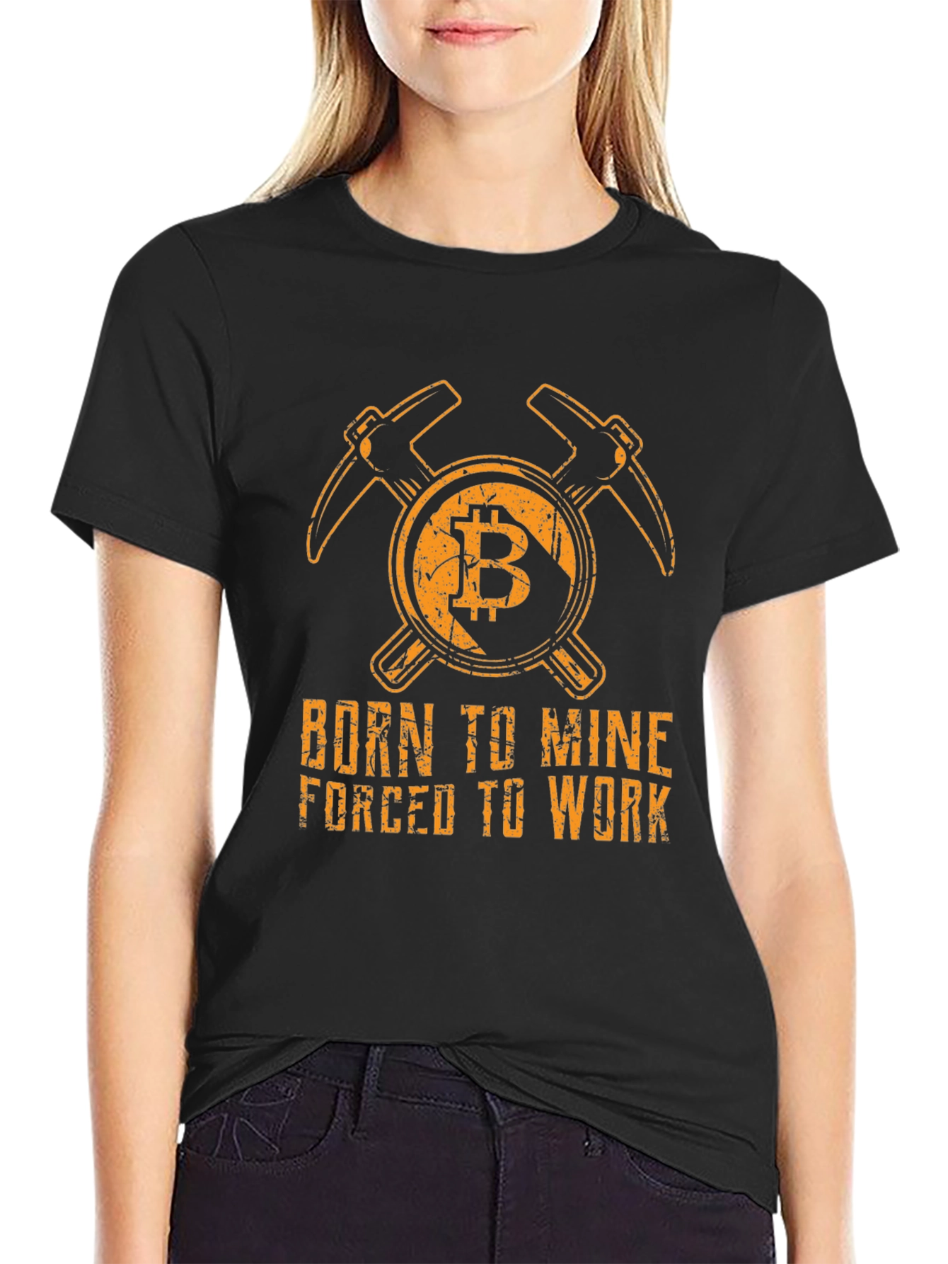 Born to Mine Bitcoin T-Shirt - Cryptocurrency Tee