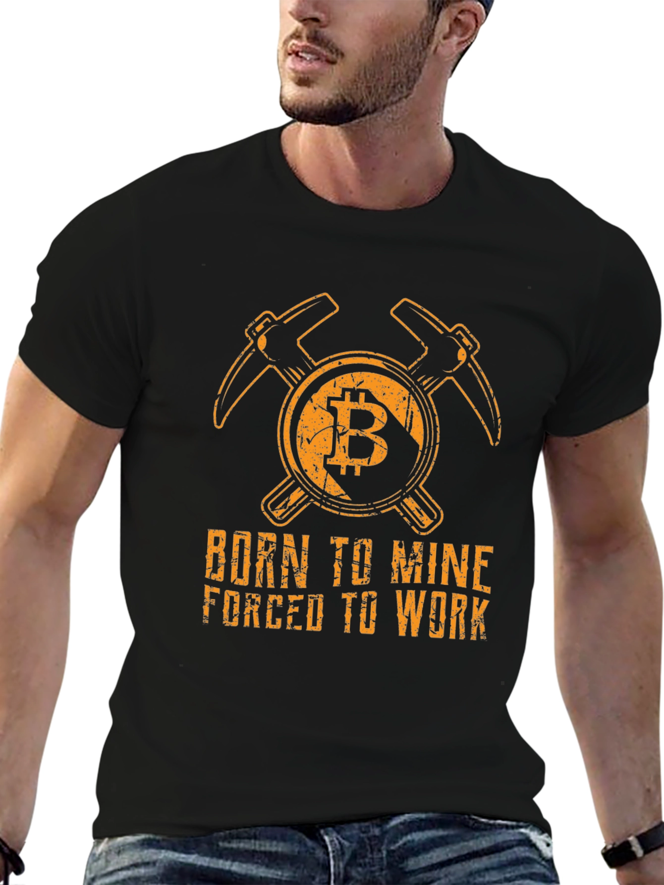 Born to Mine Bitcoin T-Shirt - Cryptocurrency Tee