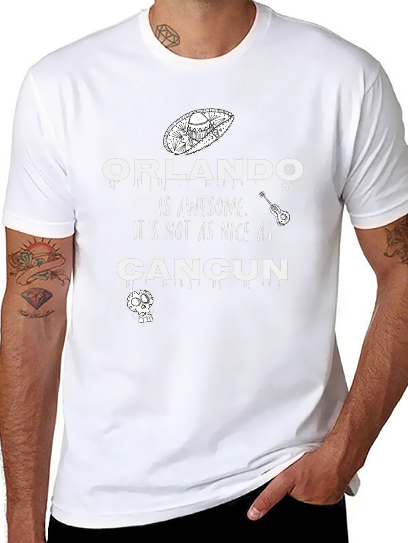 Orlando vs. Cancun Graphic T-Shirt
