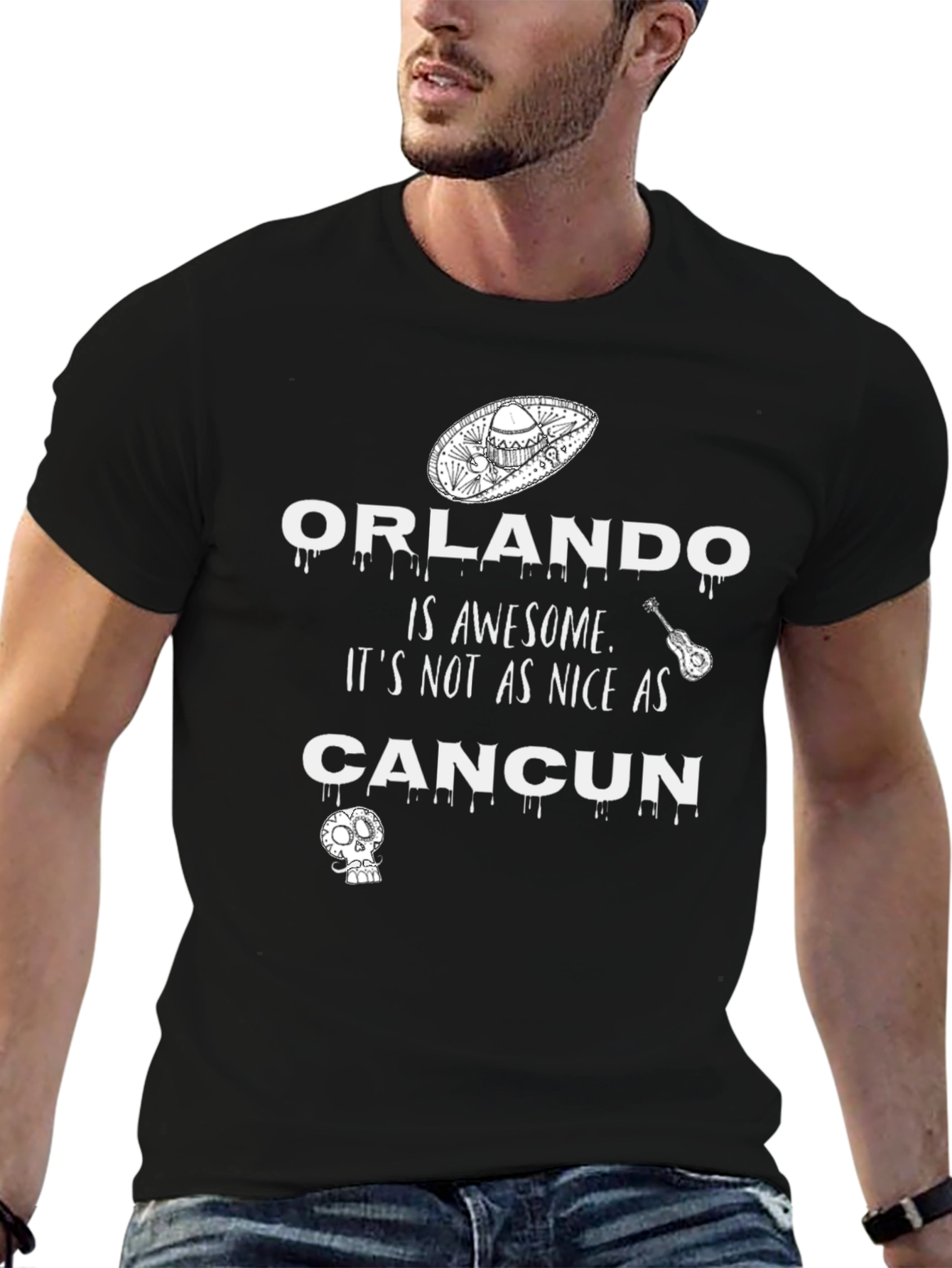 Orlando vs. Cancun Graphic T-Shirt